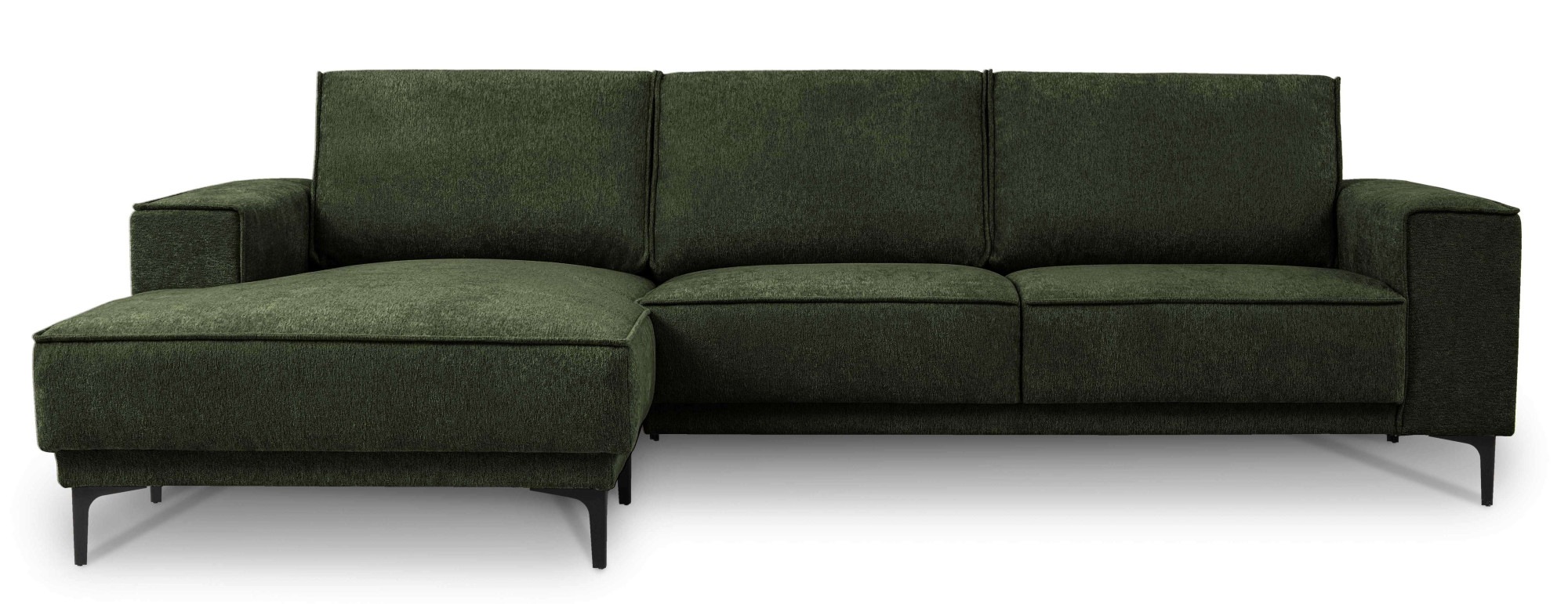 Places of Style Ecksofa »Polsterecke Oland, Struktur, Flachgewebe, Luxus-Mi günstig online kaufen