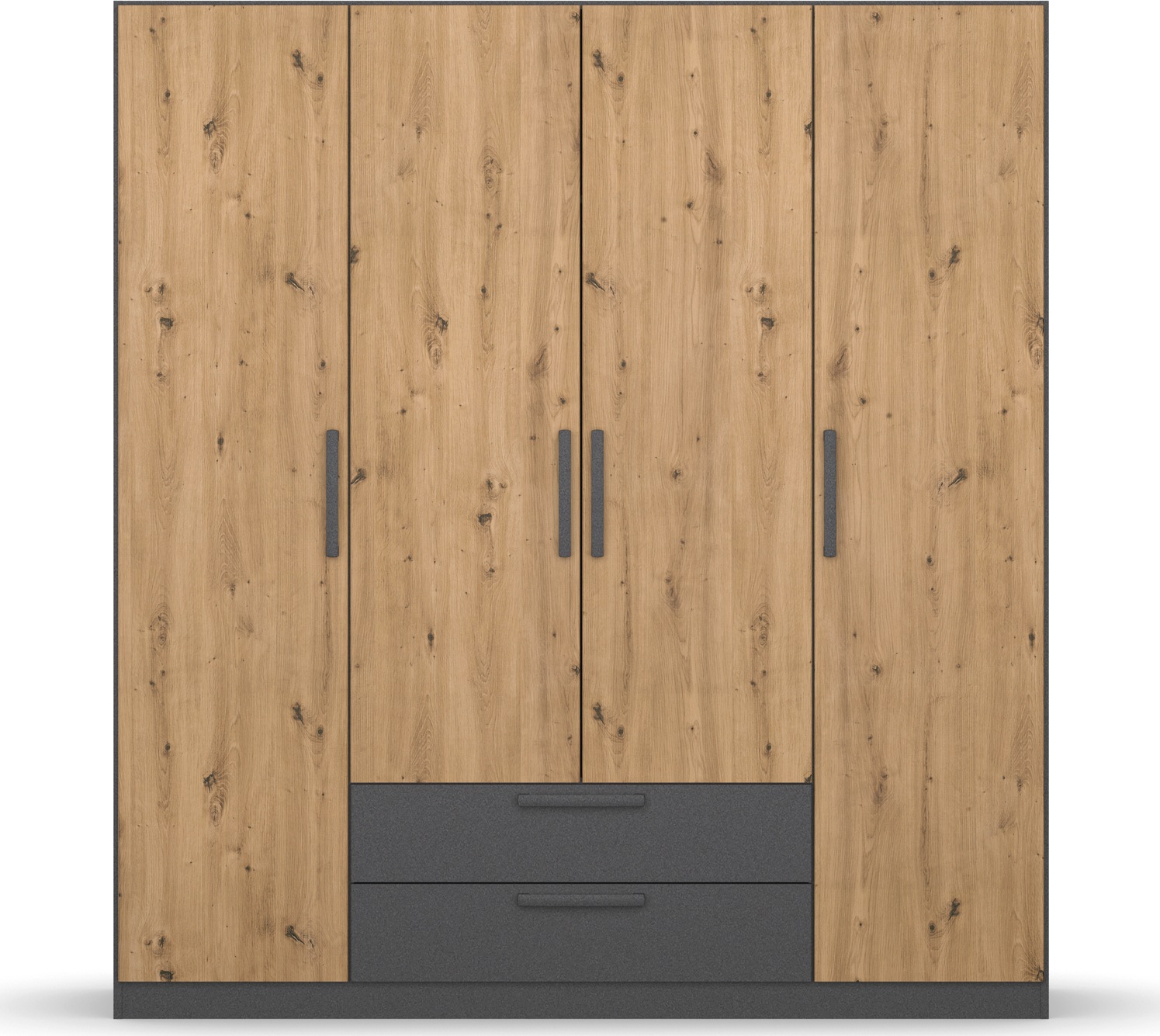 rauch Drehtürenschrank "StyleUp", Typ Dark & Wood mit trendigen farblich ab günstig online kaufen