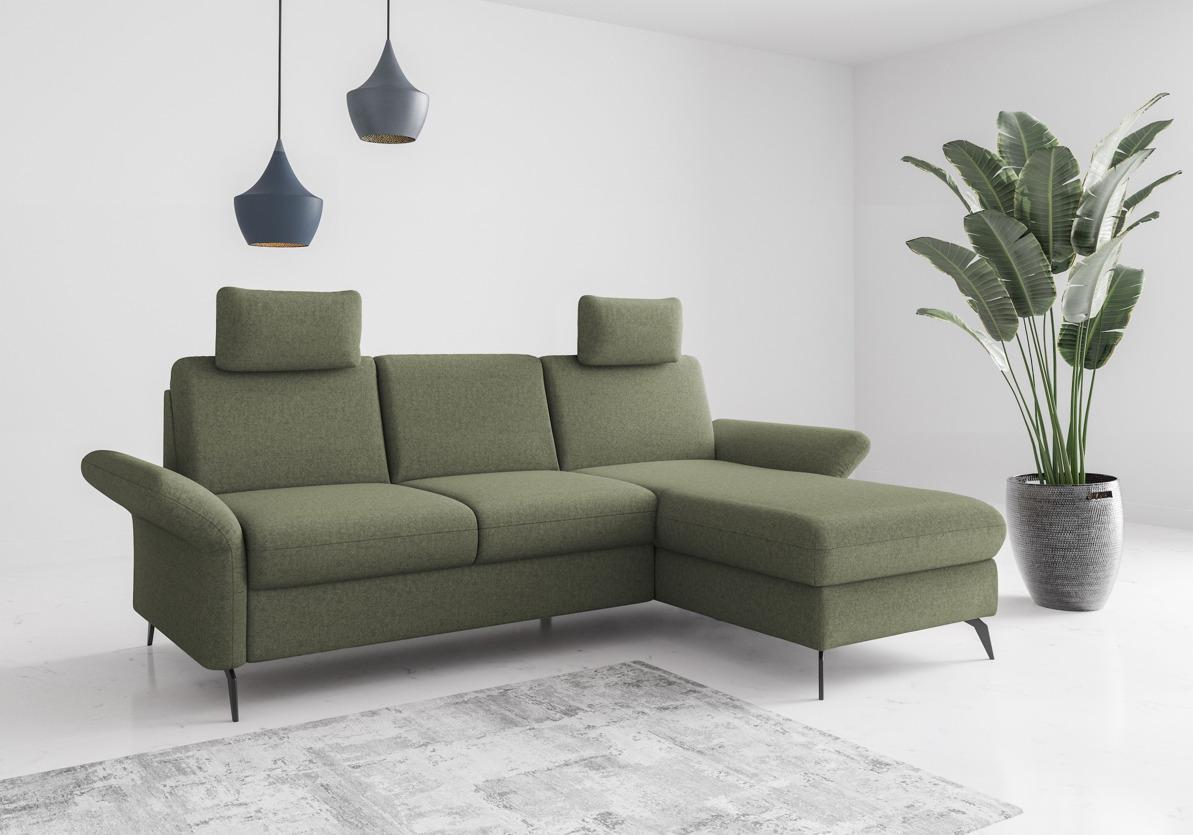 Home affaire Ecksofa "Rochelle" wahlweise mit Bettfunktion, Bettkasten und günstig online kaufen