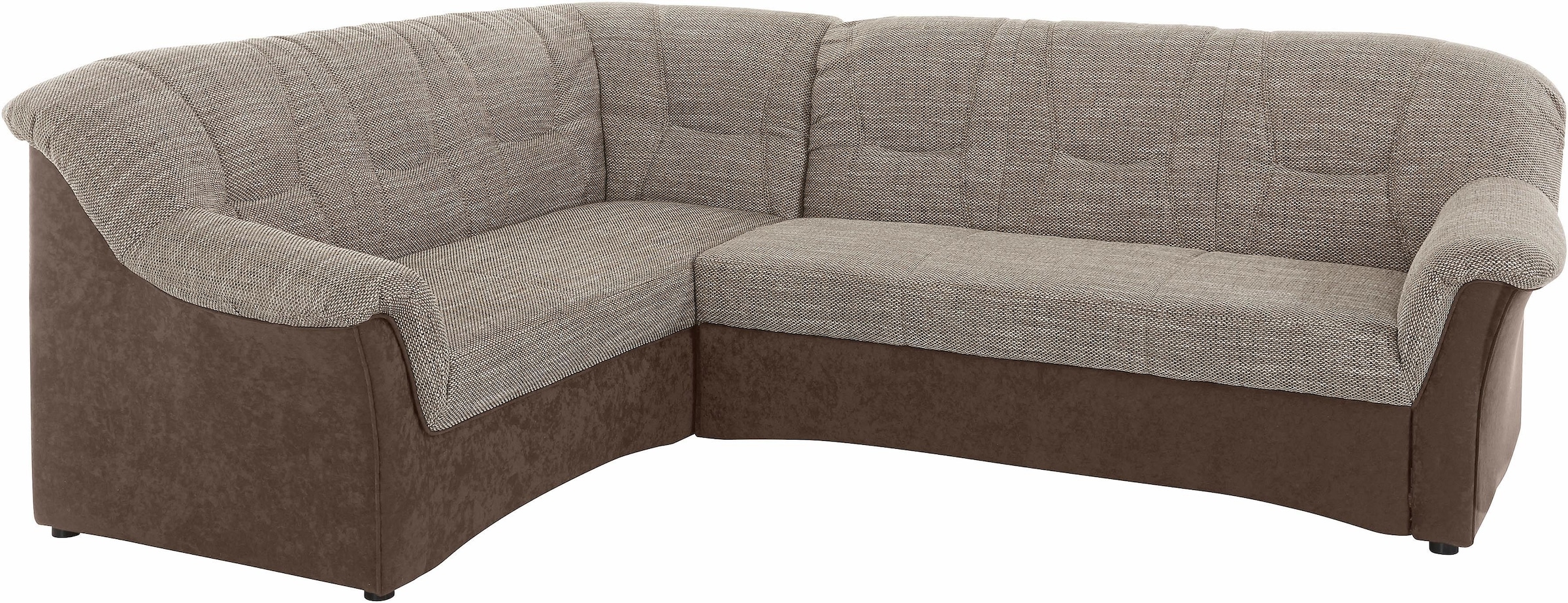 DOMO collection Ecksofa »Sarafina zeitlos und komfortabel, optional mit Federkern, L-Form«, wahlweise mit Bettfunktion