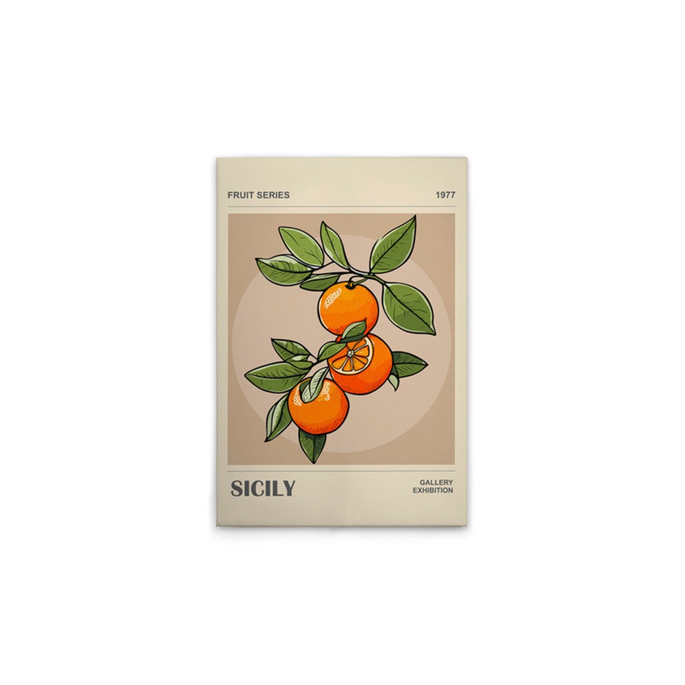 A.S. Création Leinwandbild »Citrus - Wandbild Beige Grün Orange Keilrahmen günstig online kaufen