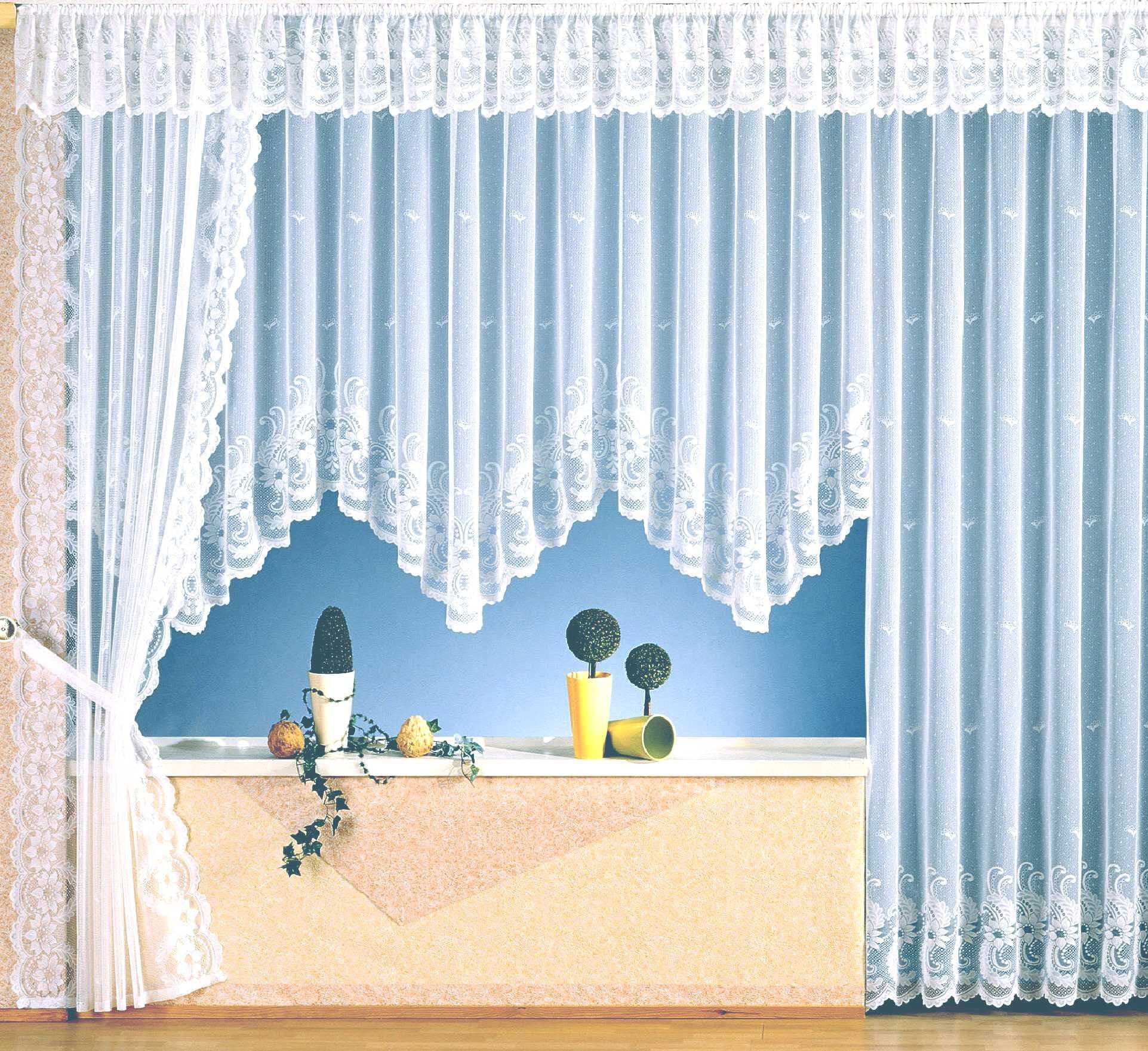Weckbrodt Querbehang »Flensburg«, (1 St.), Jacquard, strukturiert, floral, geblümt, gebogt, Gardine, Store