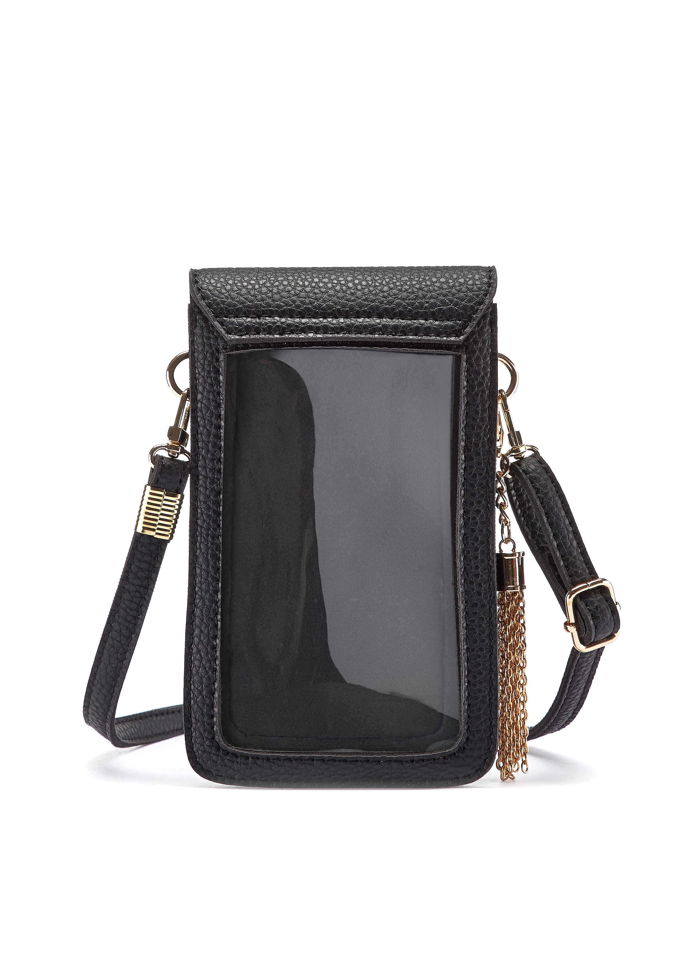 LASCANA Umhängetasche »Handytasche«, mit Sichtfenster, Minibag, Crossbody Bag, VEGAN