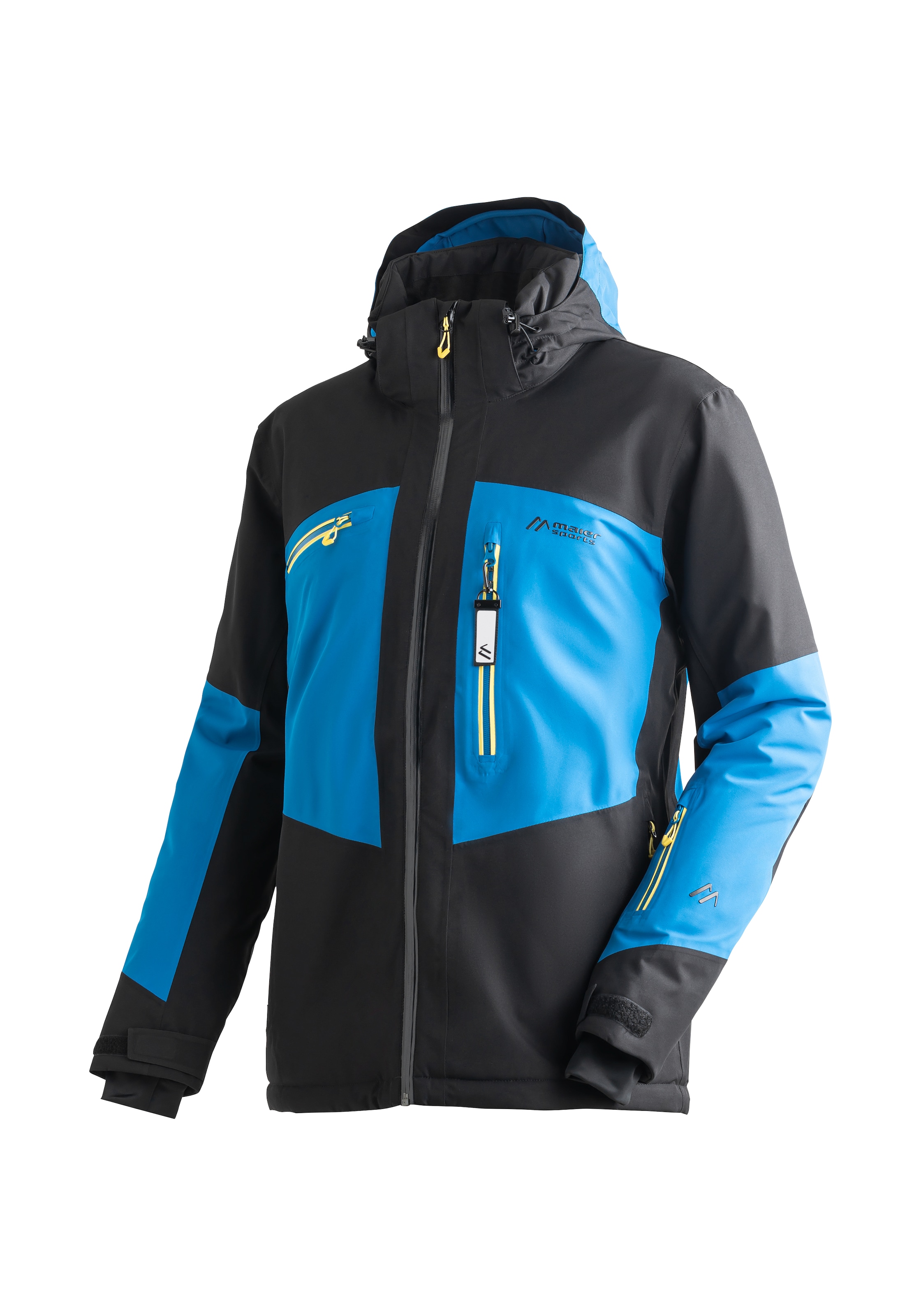 Maier Sports Skijacke »Beskid«, Herren Winterjacke mit RV-Taschen und Kapuze, wasserdicht