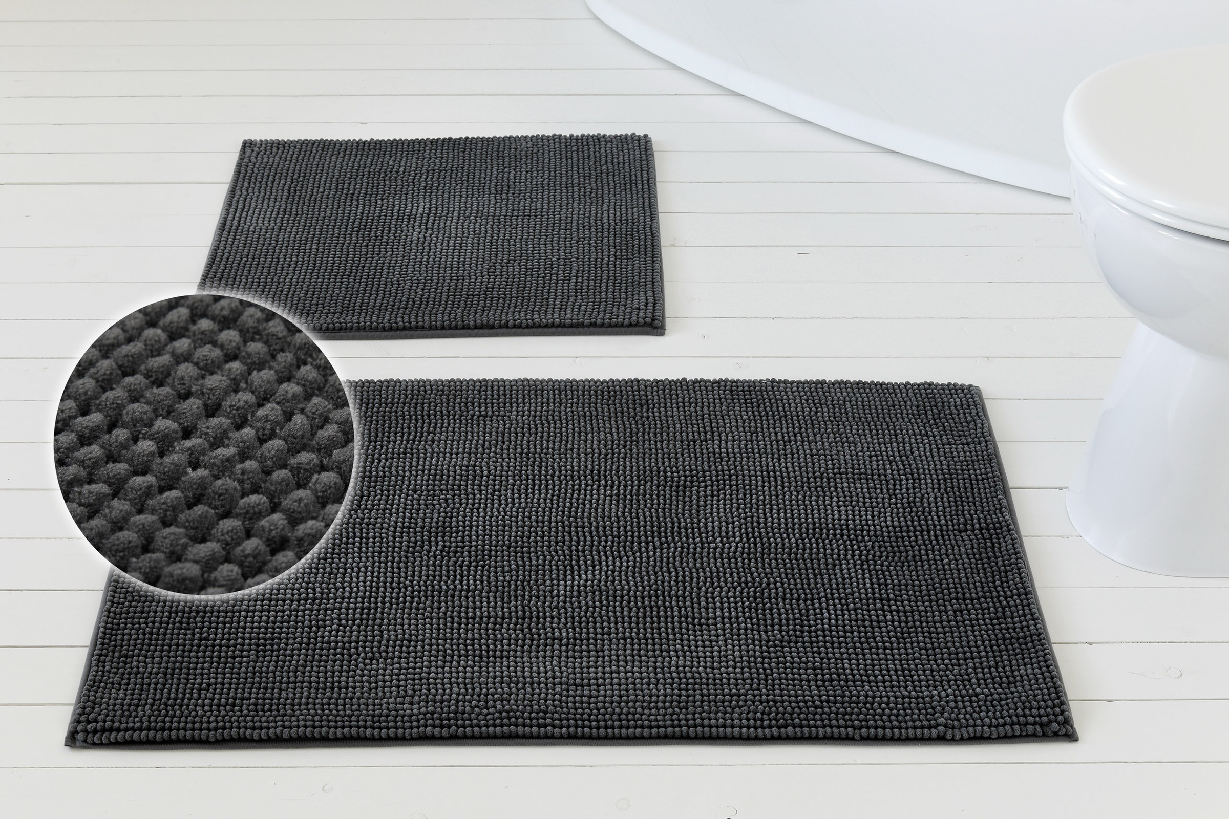 OTTO home Badematte »Kaelan, weicher Chenille« Höhe 14 mm rutschhemmend bes günstig online kaufen