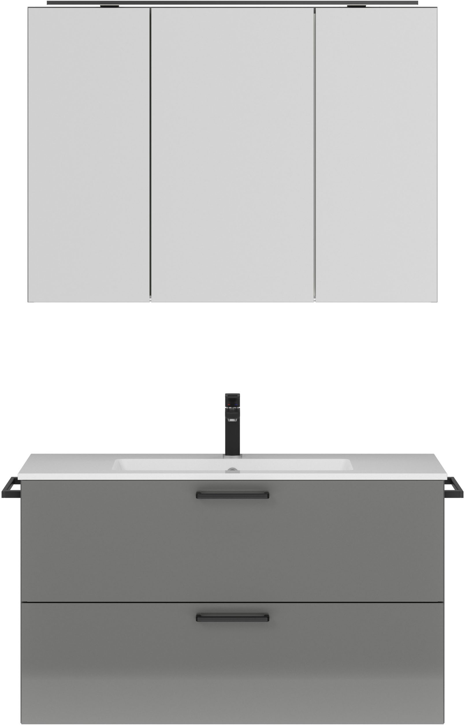 nobilia® Badmöbel-Set »Tolvina« vormontiert, mit Soft-Close, 2 Stk. tlg. günstig online kaufen