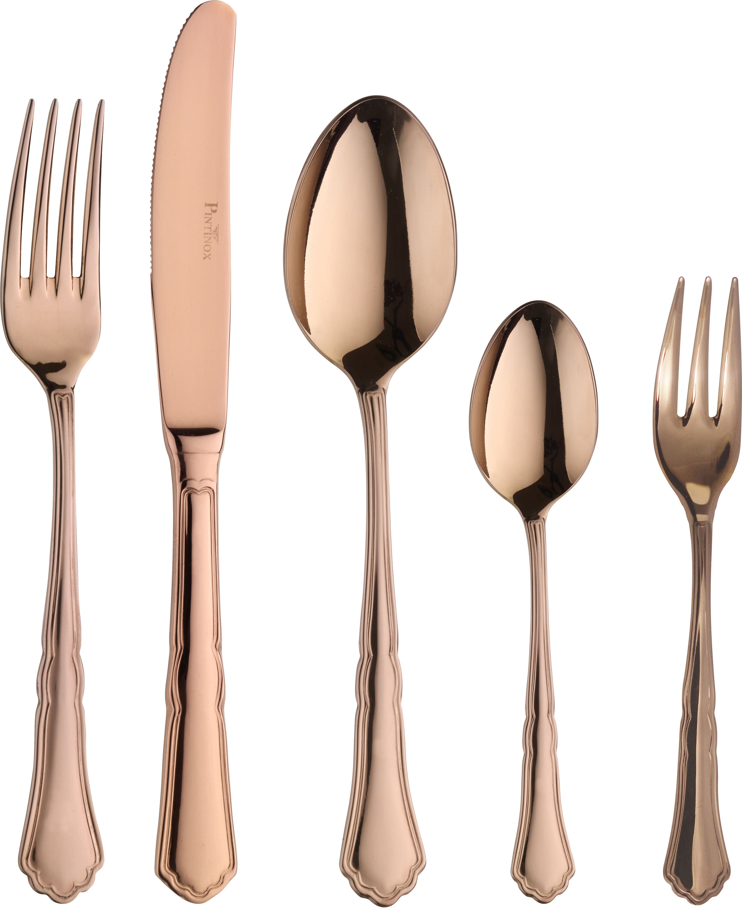 PINTINOX Besteck-Set »Settecento Treasure Bronze« Optik Bronze PVD Beschich günstig online kaufen