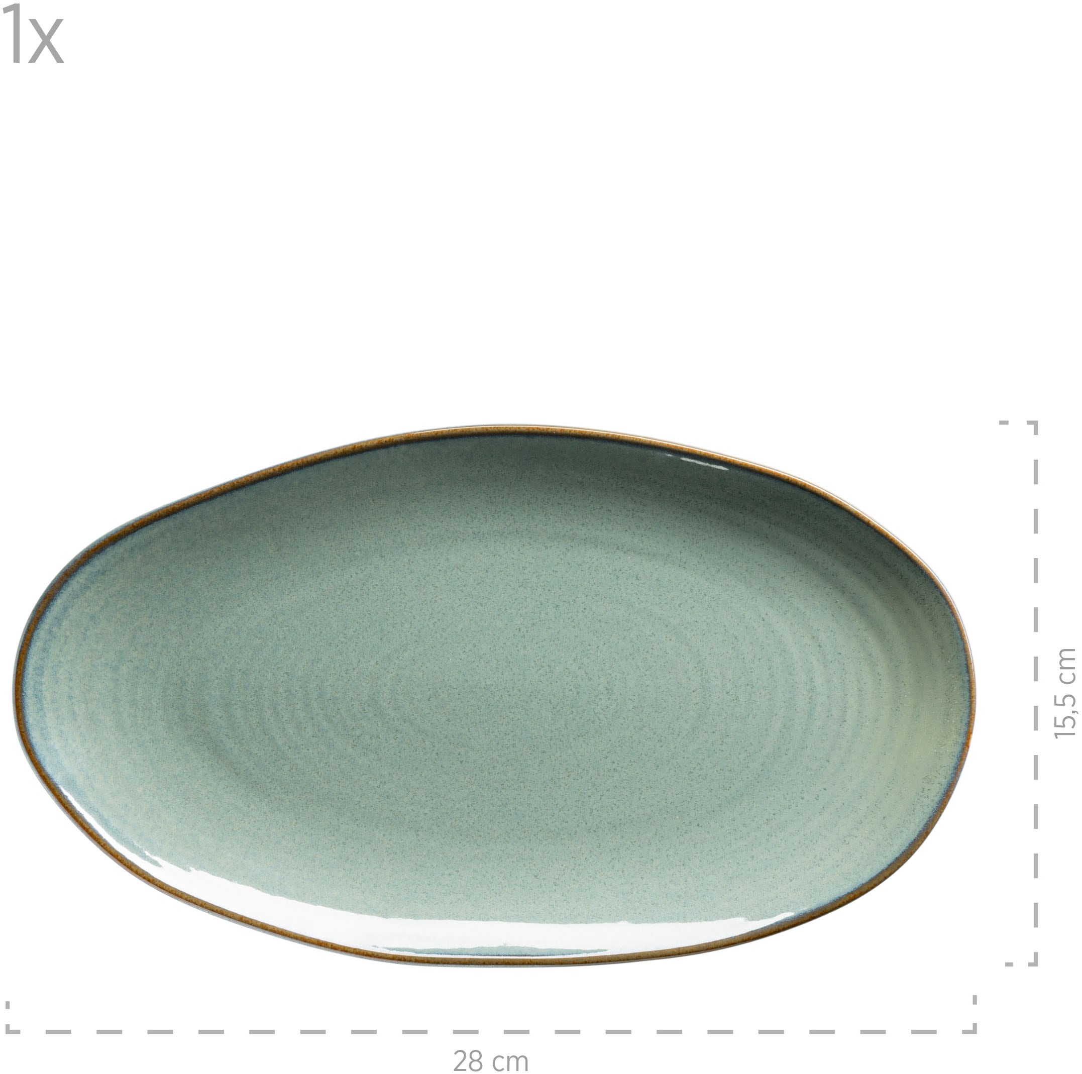 MÄSER Servierplatte »Nottingham, Servierplatten-Set, Steinzeug«