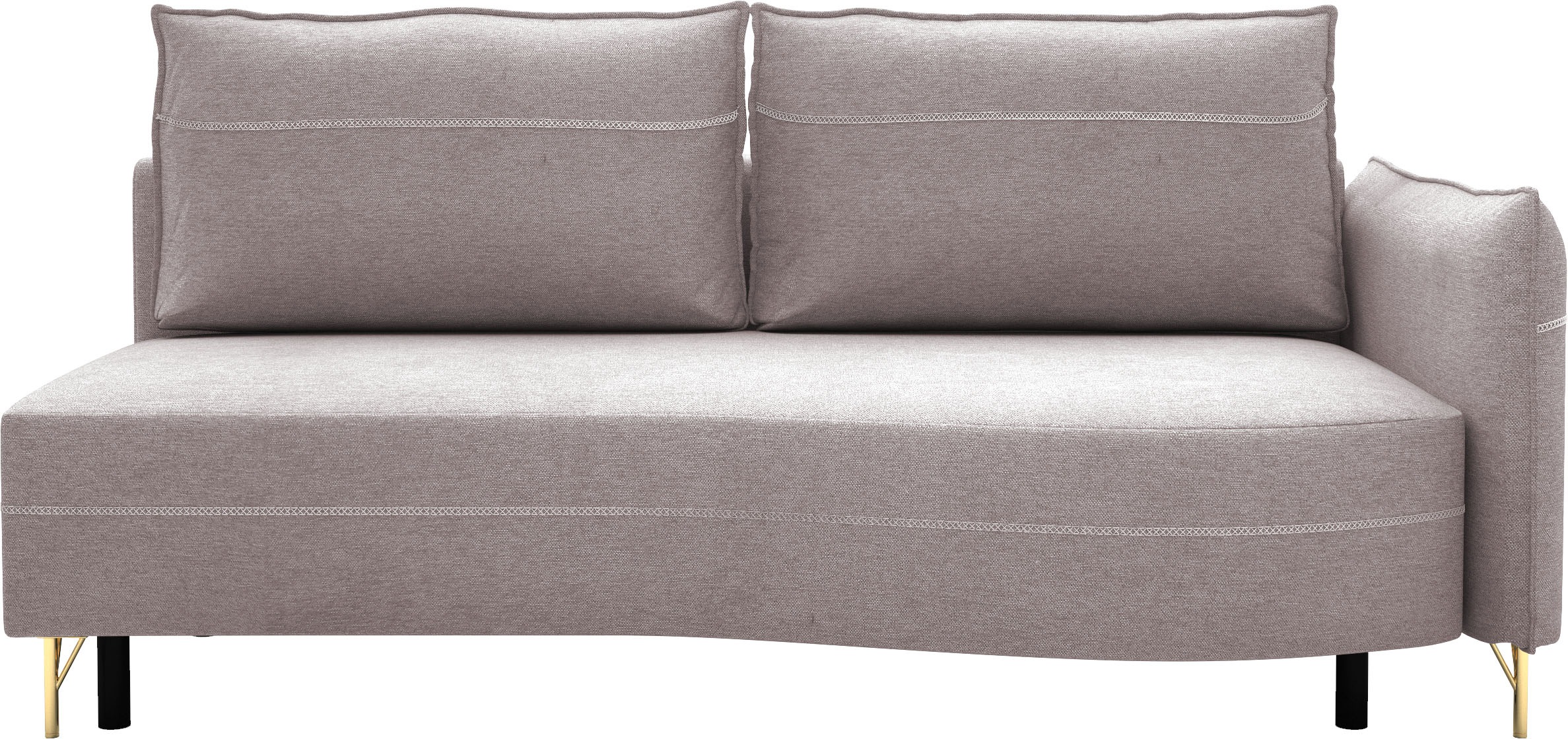 exxpo - sofa fashion Loungesofa "Ortis mit toller Kontrastnaht, Solitärmöbe günstig online kaufen