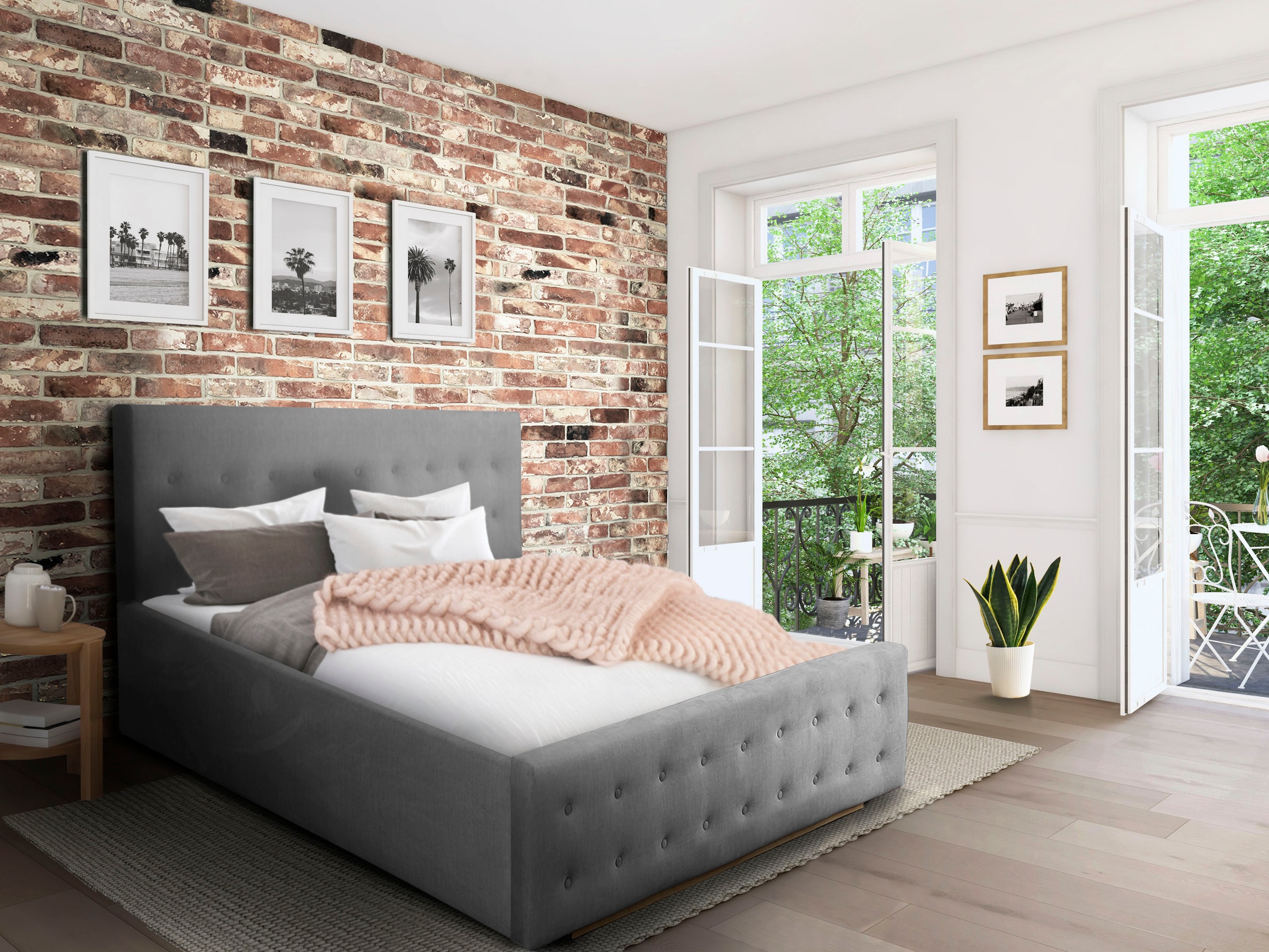 Home affaire Polsterbett "Vaine" in 5 Breiten, auch in Länge 220 cm, incl. günstig online kaufen