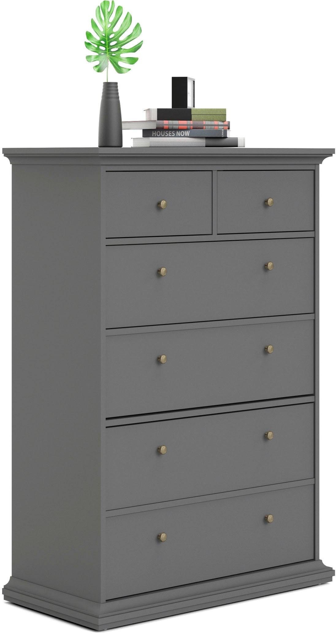 Home affaire Sideboard »Paris«, mit vielen Stauraummöglichkeiten und Rahmenoptik, Breite Höhe 140 cm