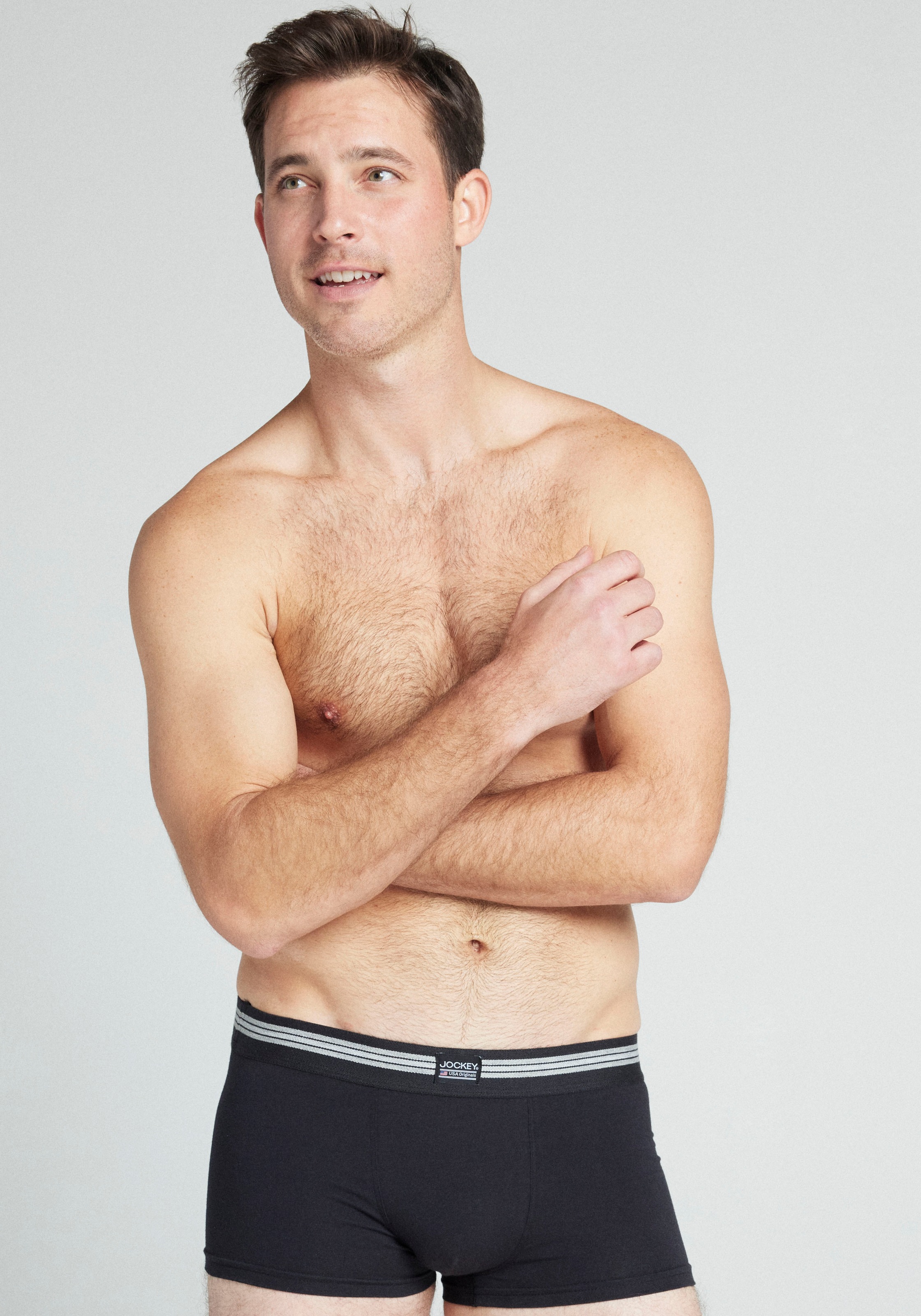 Jockey Trunk »Cotton Stretch«, (3er Pack), mittlere Bundhöhe