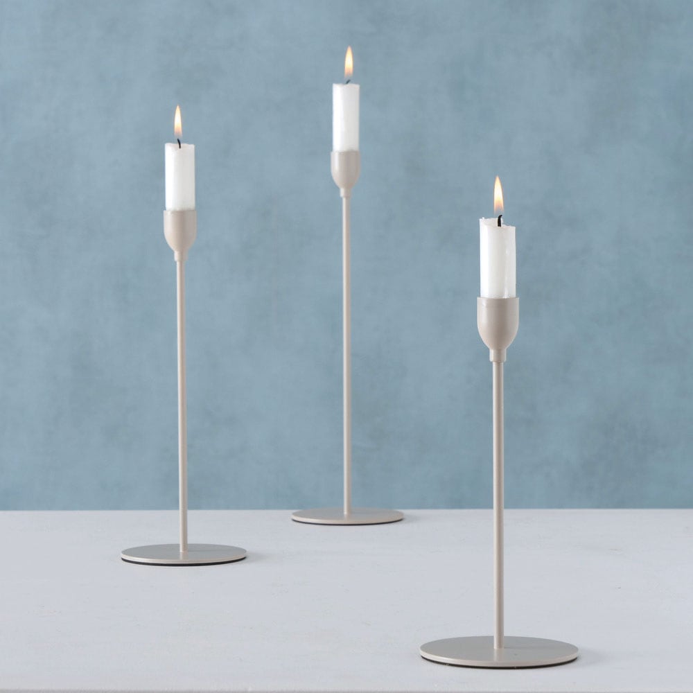 in Eisen, St.), (Set, BOLTZE aus Höhen auf »Malte«, kaufen 3 Rechnung Kerzenhalter unterschiedlichen
