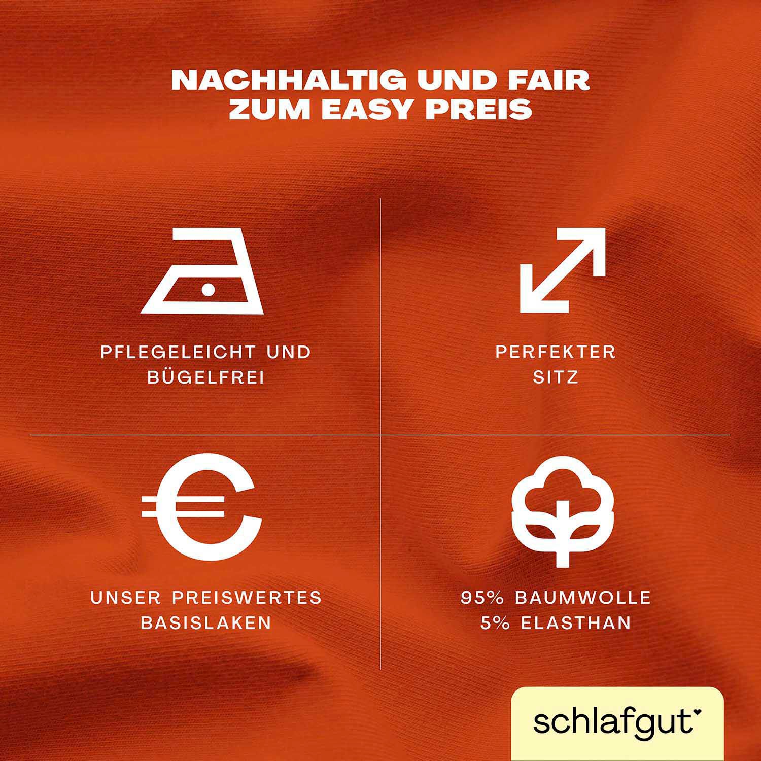 Schlafgut Spannbettlaken »EASY Jersey Elasthan«, MADE IN GREEN by OEKO-TEX®