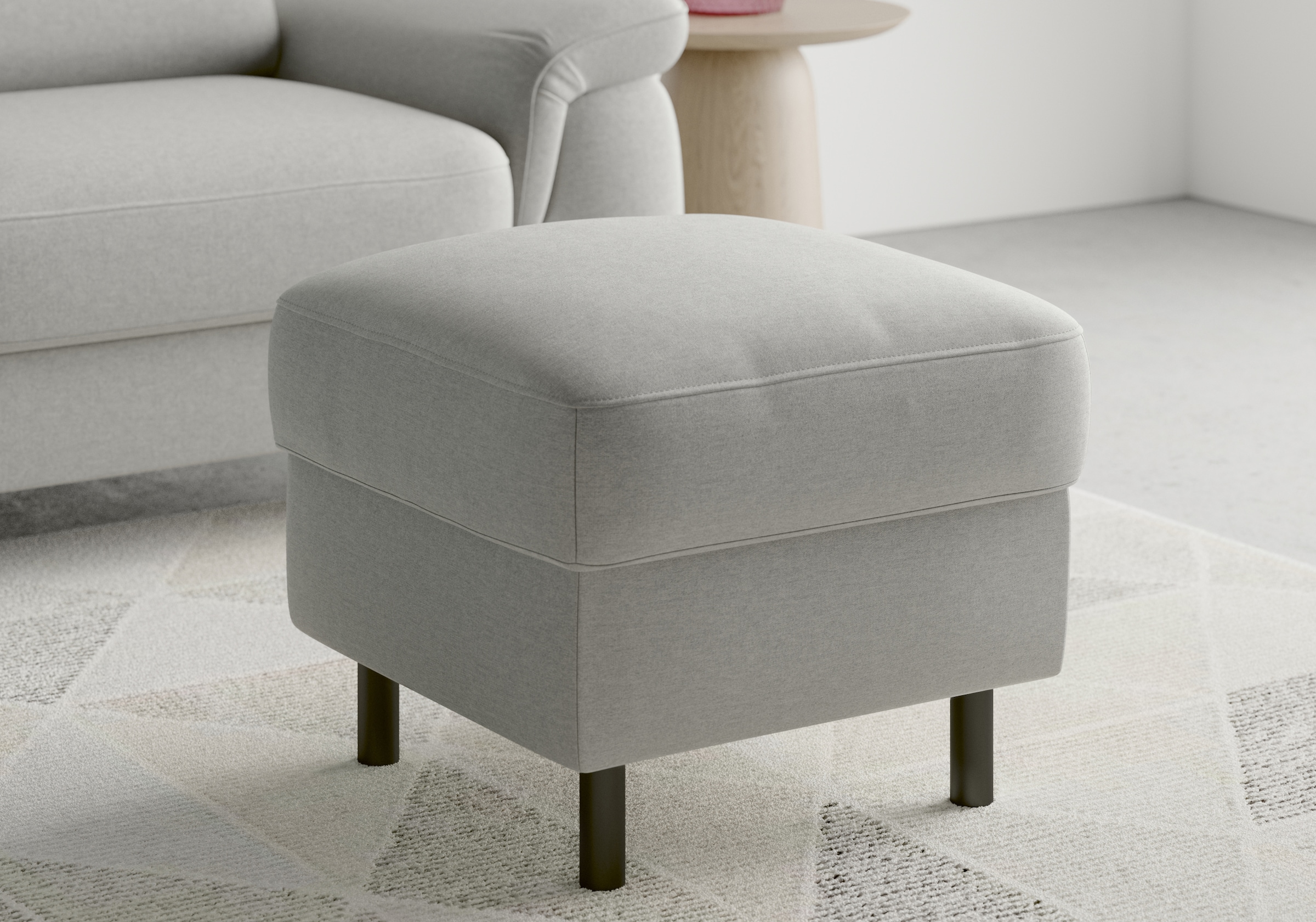 sit&more Stauraumhocker »Sinatra«, Sitzfläche ist abnehmbar, mattschwarze Metallfüße