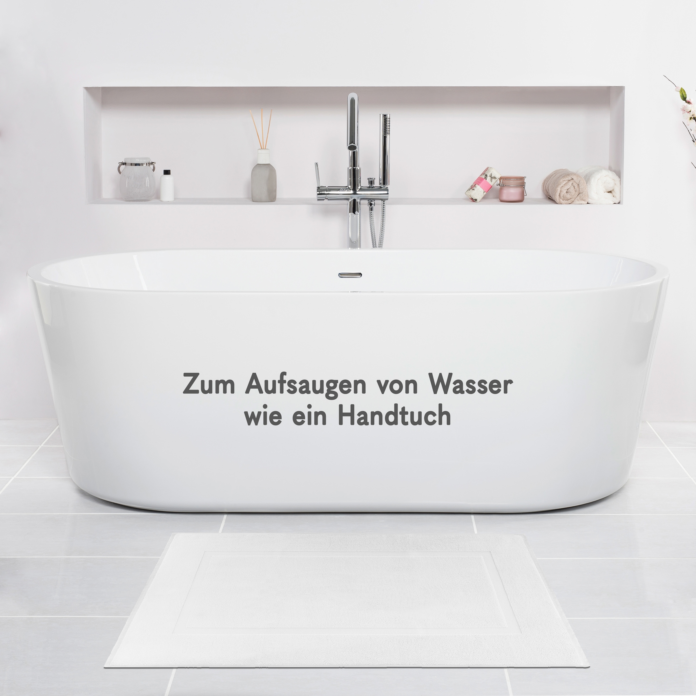 HAMMETEX Badematte »Hotelmatte, Duschvorleger«, rutschhemmend beschichtet, beidseitig nutzbar, 2-teiliges Set, einfarbig, 100% Baumwolle