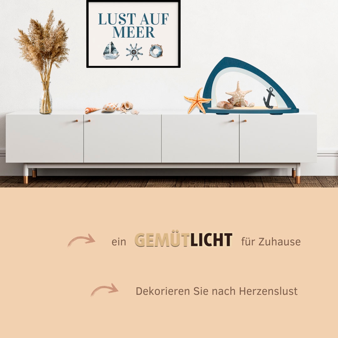 Weigla LED Schwibbogen »Weihnachtsdeko, Made in Germany« 1 Stk. Leerbogen zum Selbstbestücken, asymmetrisch