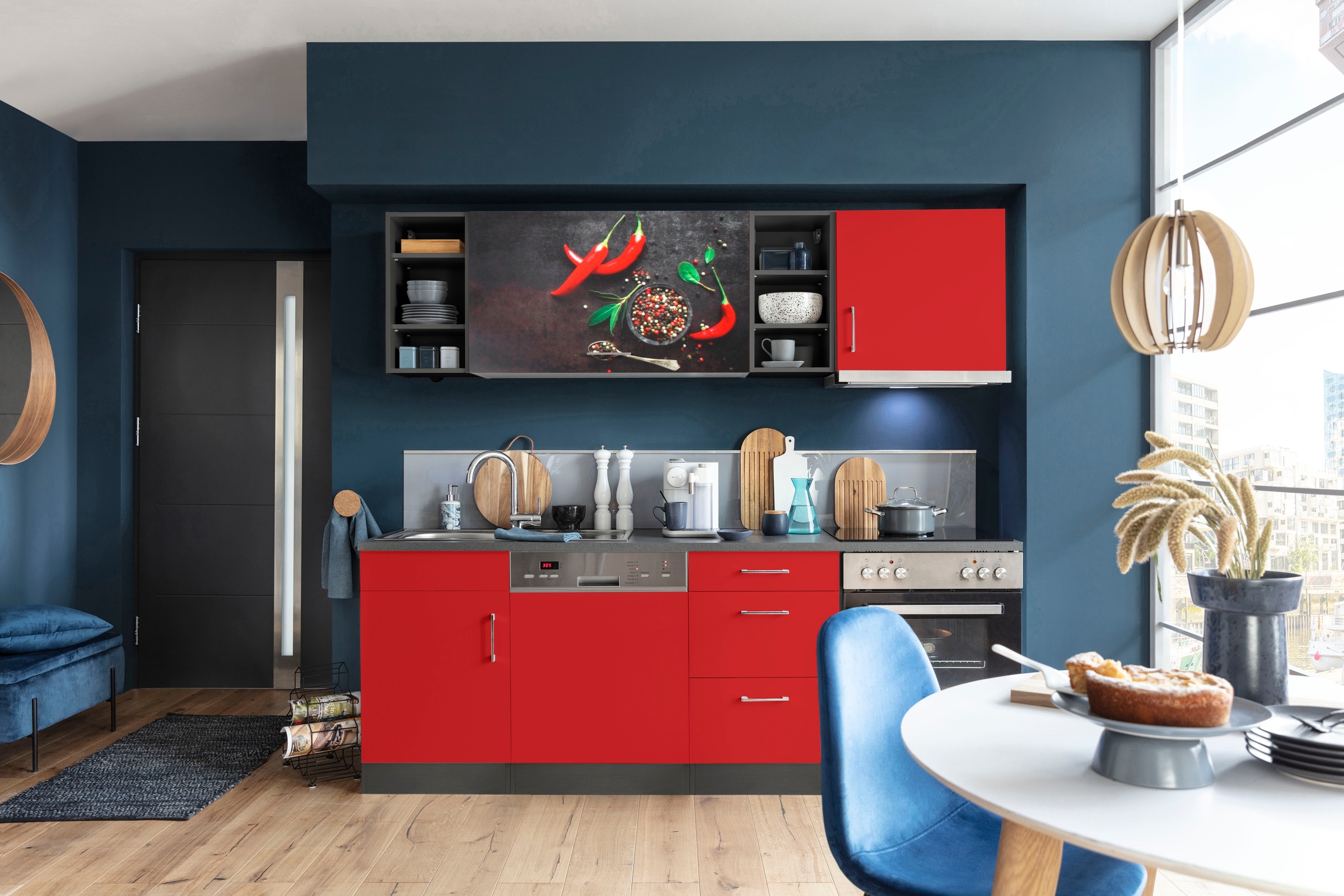 KOCHSTATION Küchenzeile »KS-Paris – Küchen mit einzigartigen Fotomotiven au günstig online kaufen