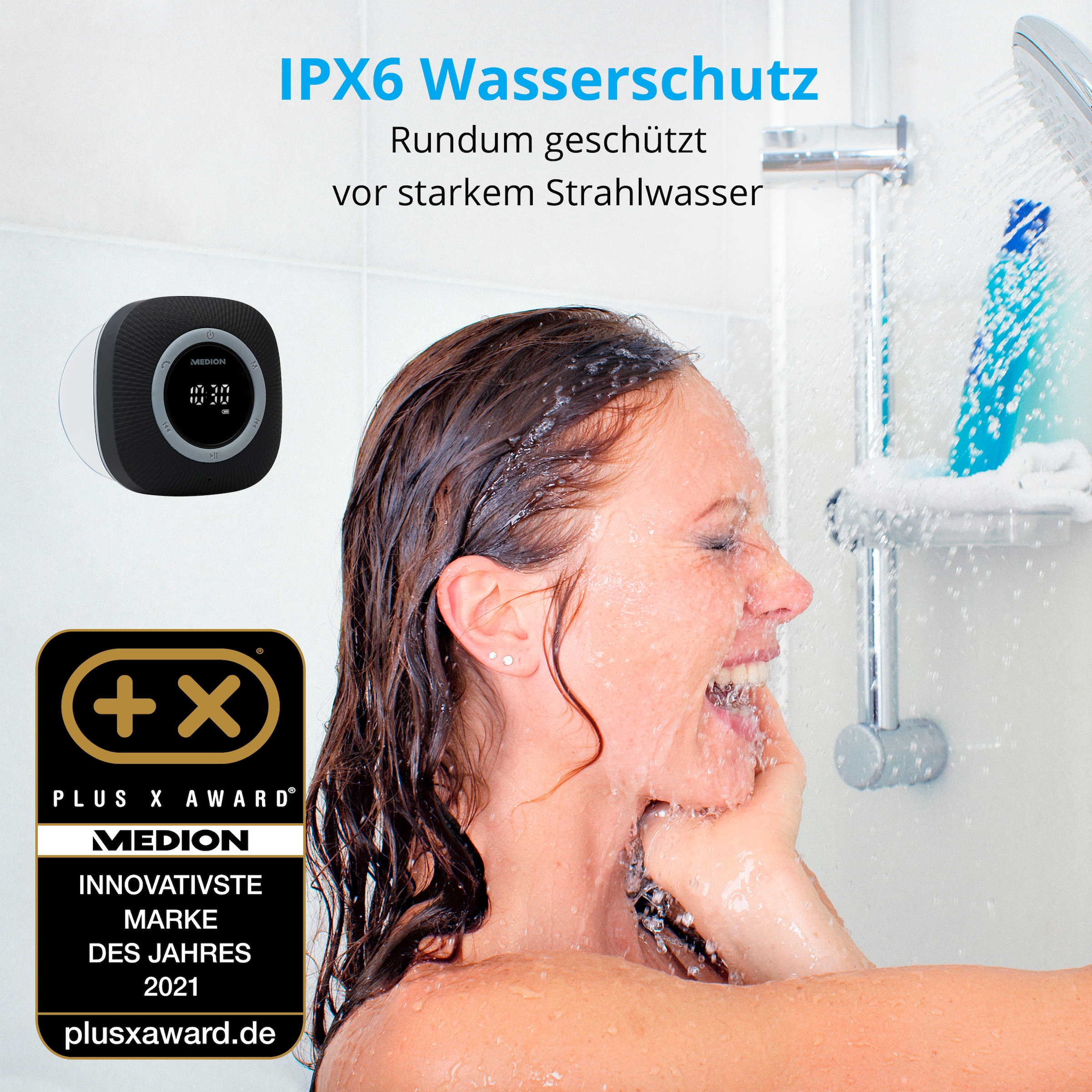 Medion® Digitalradio (DAB+) »LIFE® P66096 (MD 43881) Dusch-«, (Bluetooth UKW mit RDS 3 W)