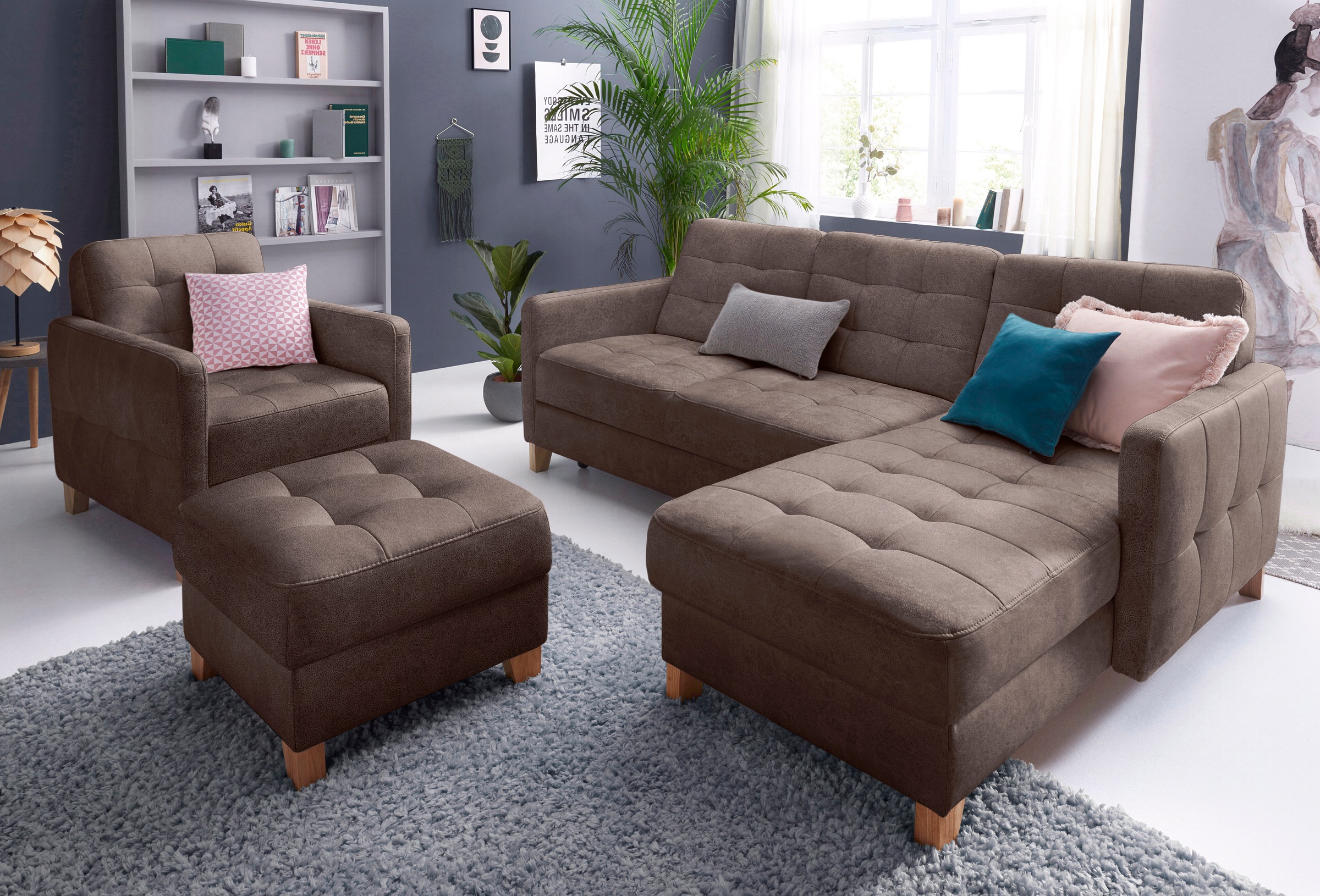exxpo - sofa fashion Ecksofa »Elio, kompakt und komfortabel, bequem und zei günstig online kaufen