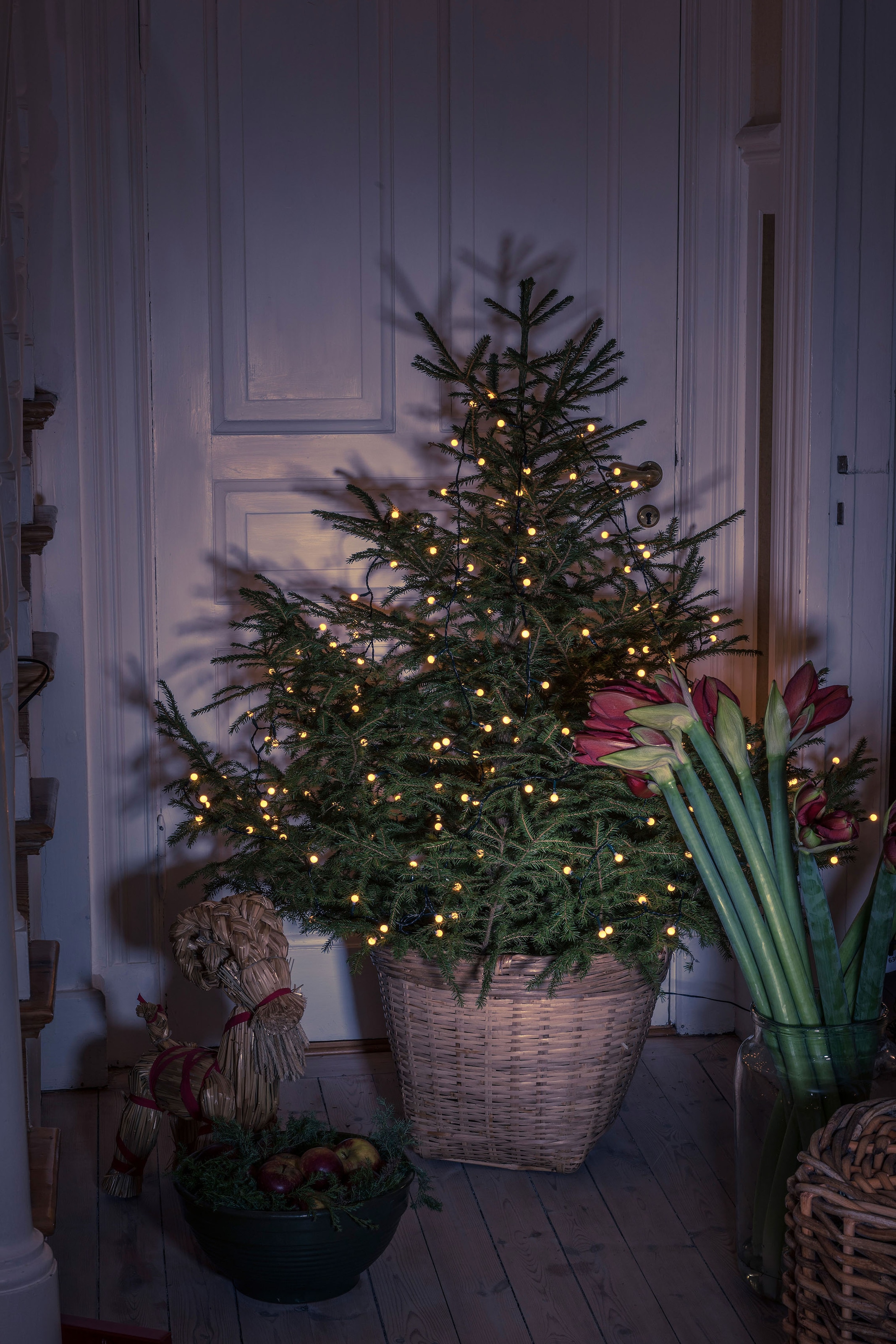 KONSTSMIDE LED-Baummantel »Weihnachtsdeko aussen, Christbaumschmuck«, 1080  St.-flammig, Micro LED Compactlights Lichterkette mit Ring, 6 Stränge à 180  Dioden auf Raten bestellen