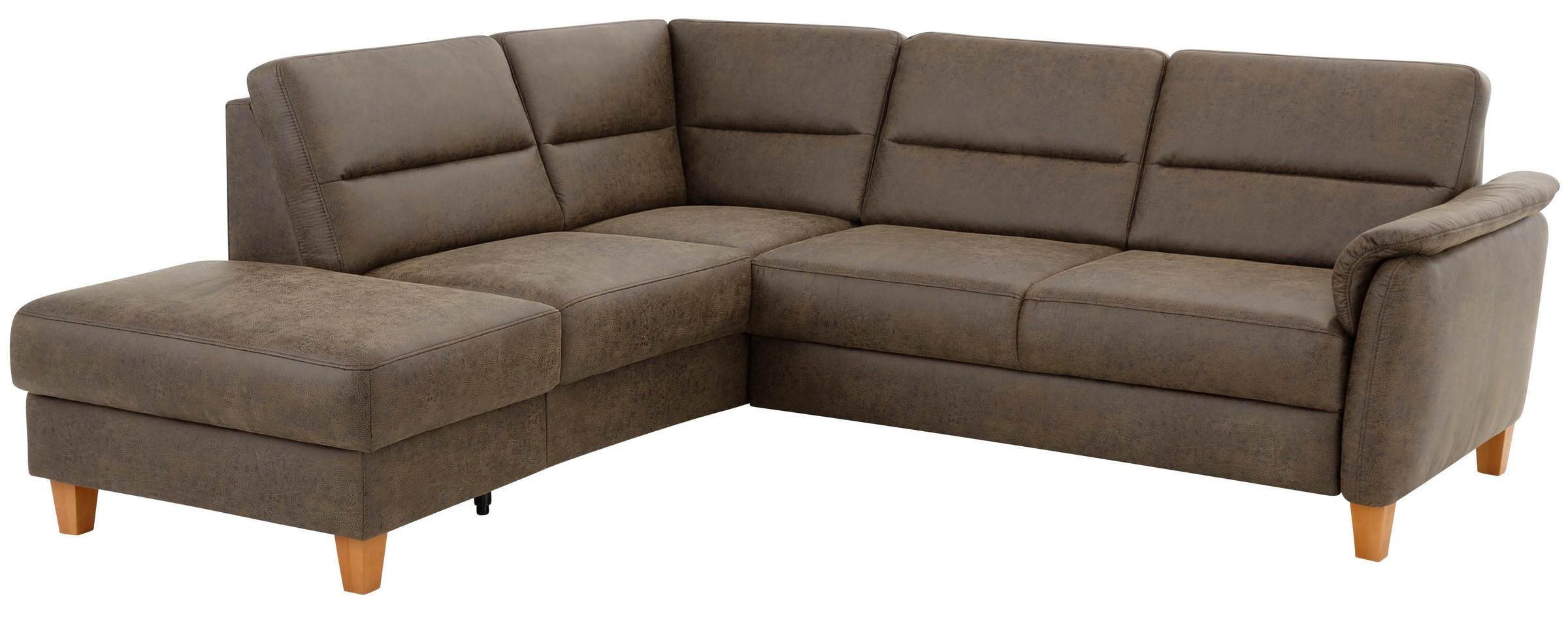 Home affaire Ecksofa »Palmera L-Form«, Federkern, wahlweise mit Bettfunktion und mit/ohne Stauraum