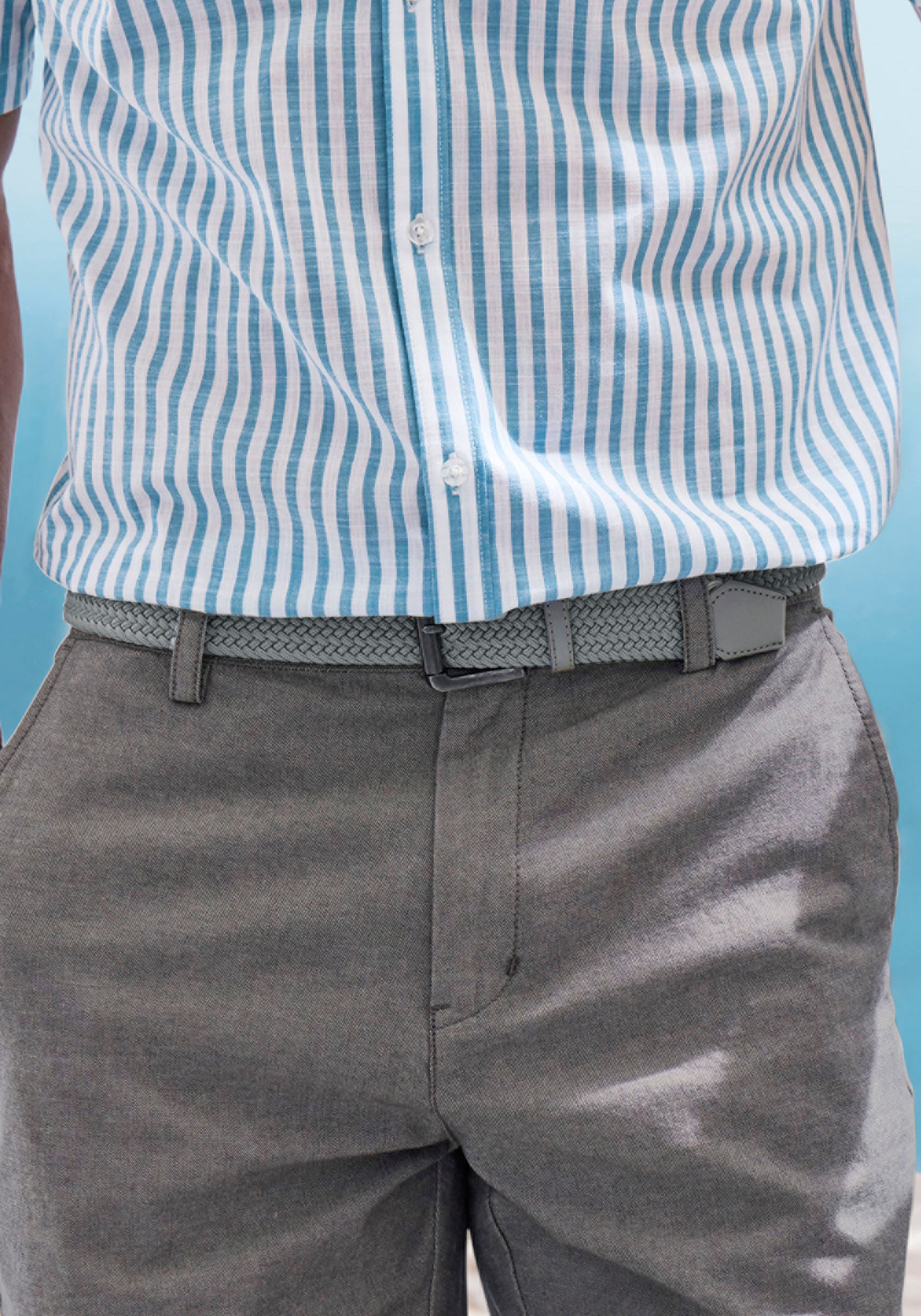 AUTHENTIC LE JOGGER Hüftgürtel Flechtgürtel, Stretchgürtel, Gürtel für Jeans & Hosen