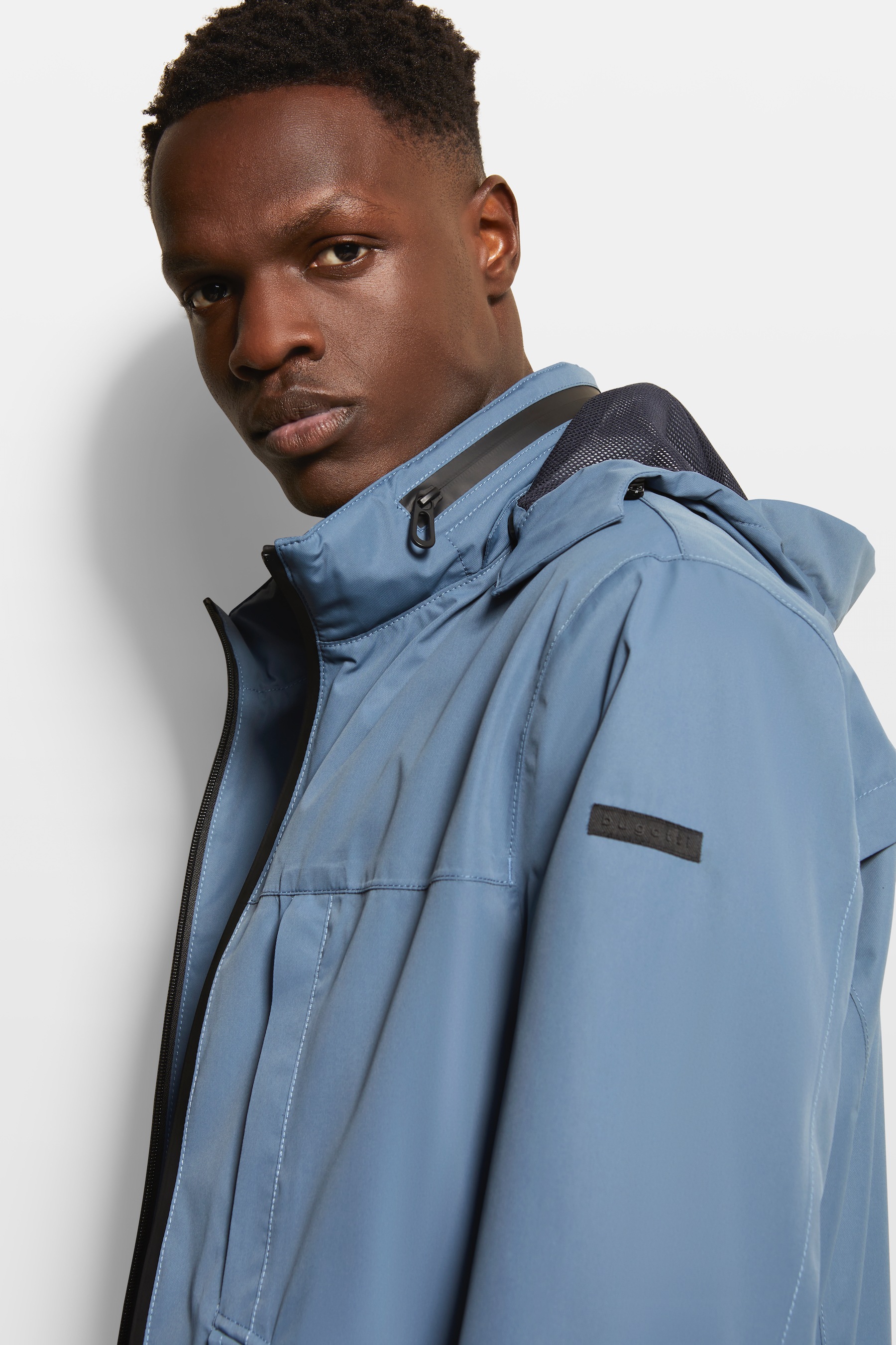 bugatti Langjacke, mit Kapuze, mit abnehmbarer Kapuze
