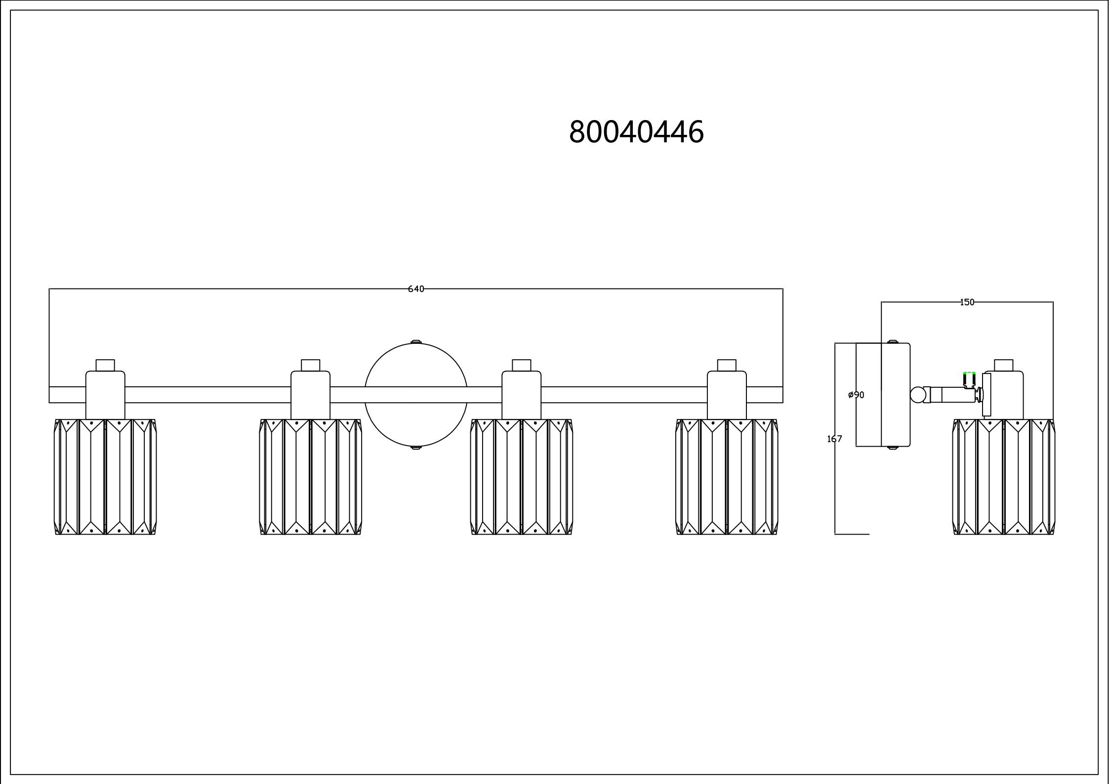 NOWA LED Deckenstrahler »RUN«, 4 flammig, Leuchtmittel E14 | ohne Leuchtmittel, geeignet für E14-Fassung, Abmessungen 640x90x150 mm