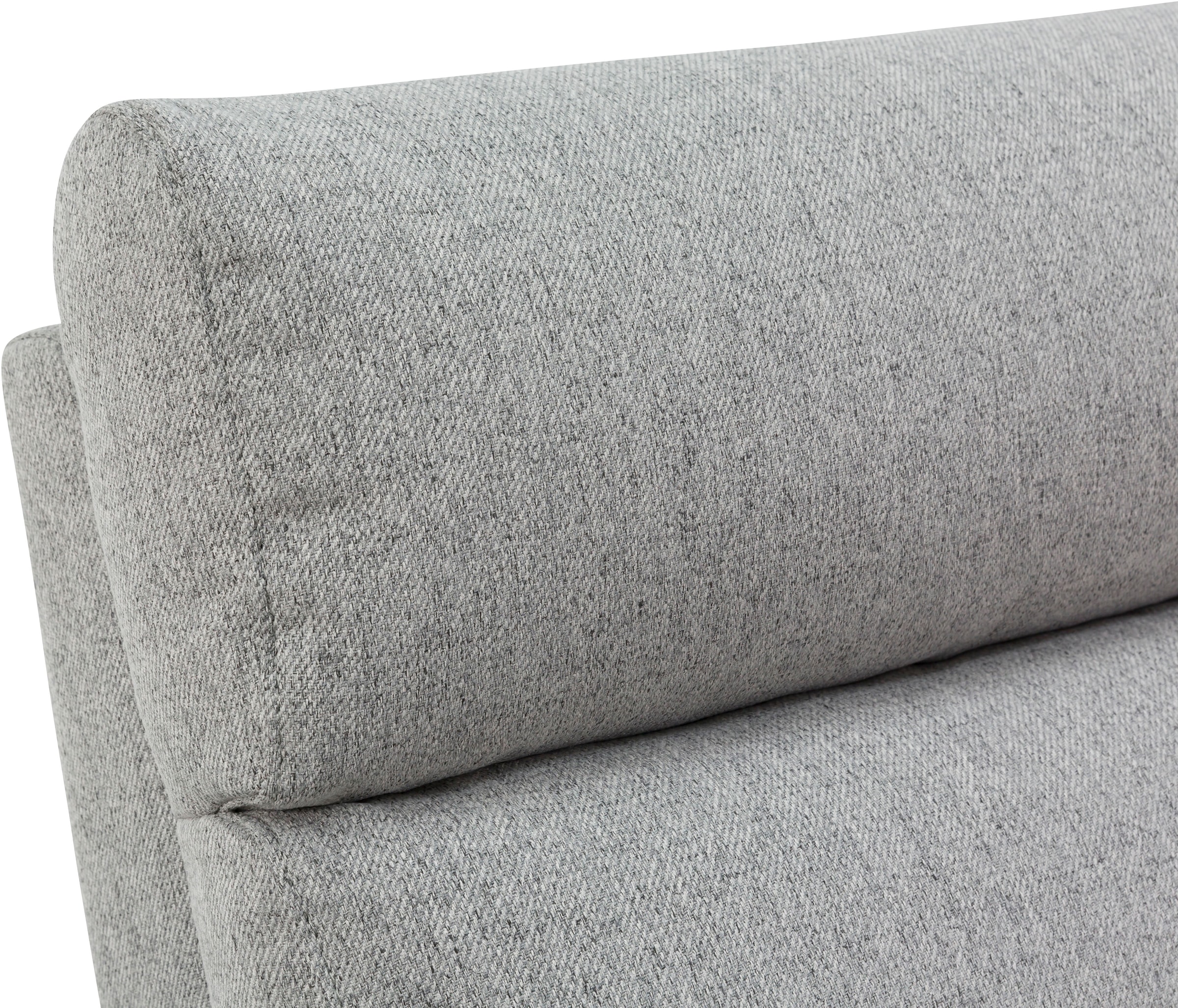 INOSIGN Ecksofa »JENNA, L-Form, 209cm, manuelle u. elektrische Funktion, mit USB A/C,«, Liegefunktion 105°-150°, Federkern, Struktur fein