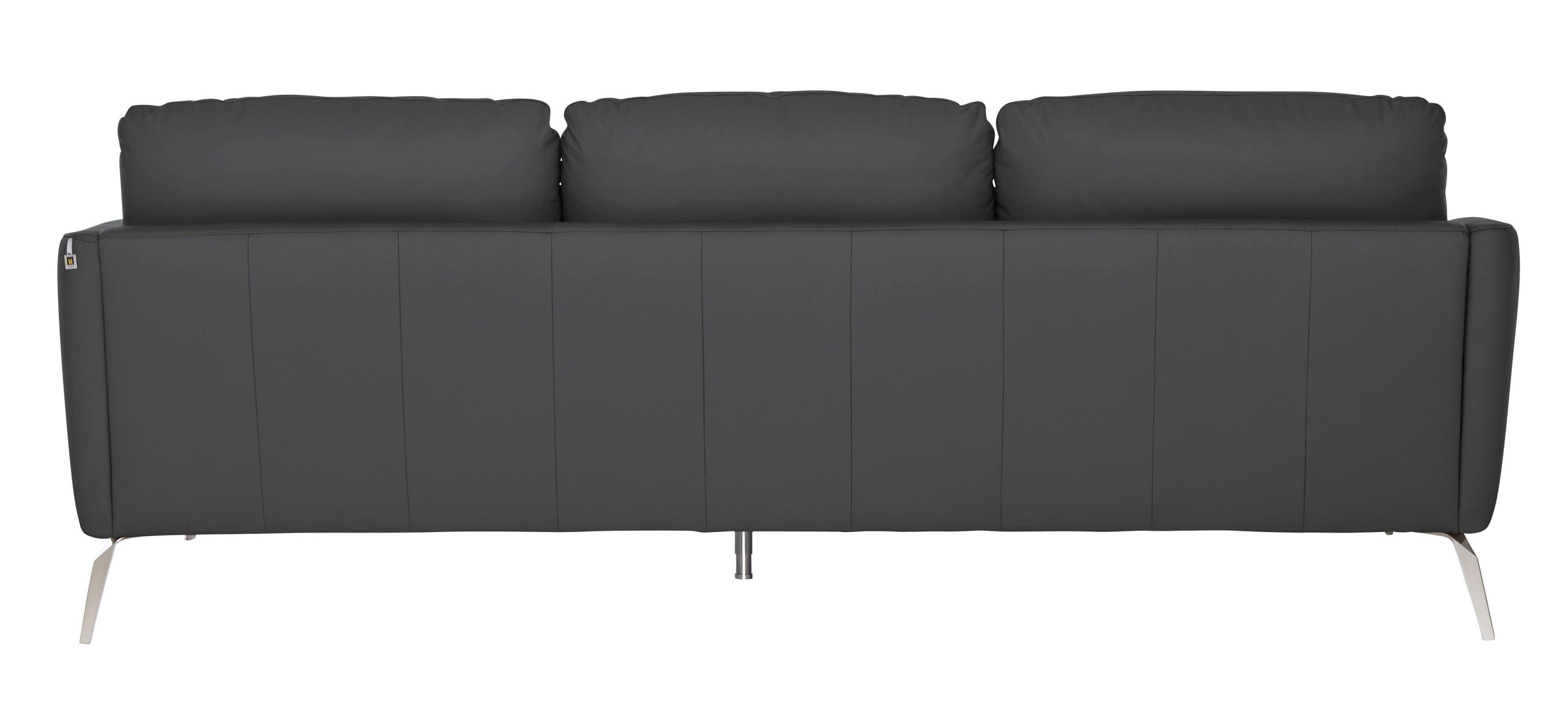 W.SCHILLIG Big-Sofa »softy«, mit dekorativer Heftung im Sitz, Füße Chrom glänzend