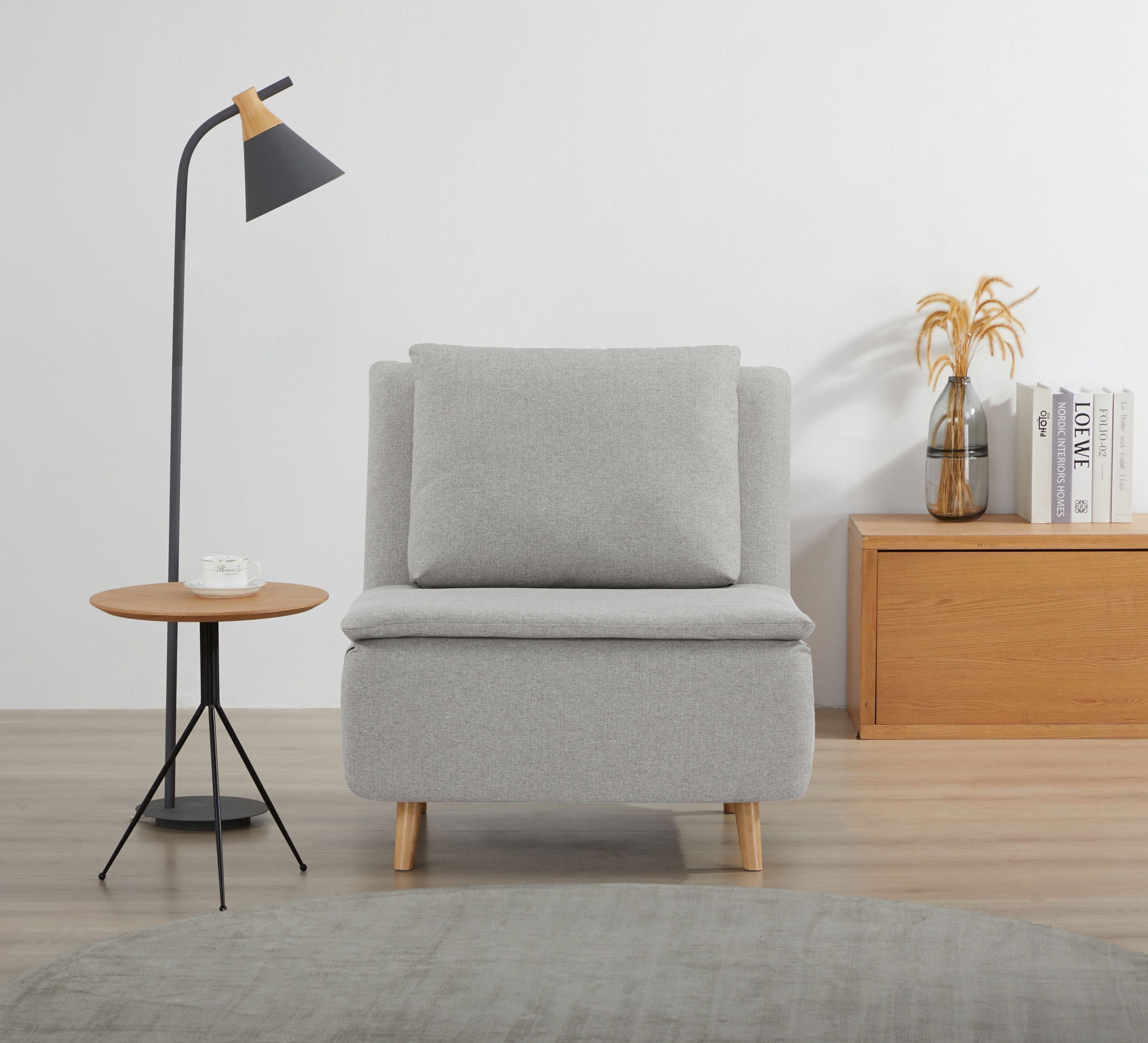 INOSIGN Loungesessel »AINSLEY mit Relax- und Schlaffunktion«, wandelbar zum Gästebett, Schlafsofa im pflegeleichten Webstoff