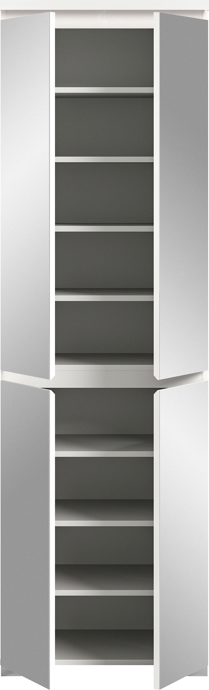 INOSIGN Schuhschrank »Skoskap, Tiefe 40 cm, 4 Türen, 9 Fächer, 7 verstellbare Einlegeböden«, Platz für ca. 27 Schuhpaare, Hochschrank, Spiegelschrank,Dielenschrank