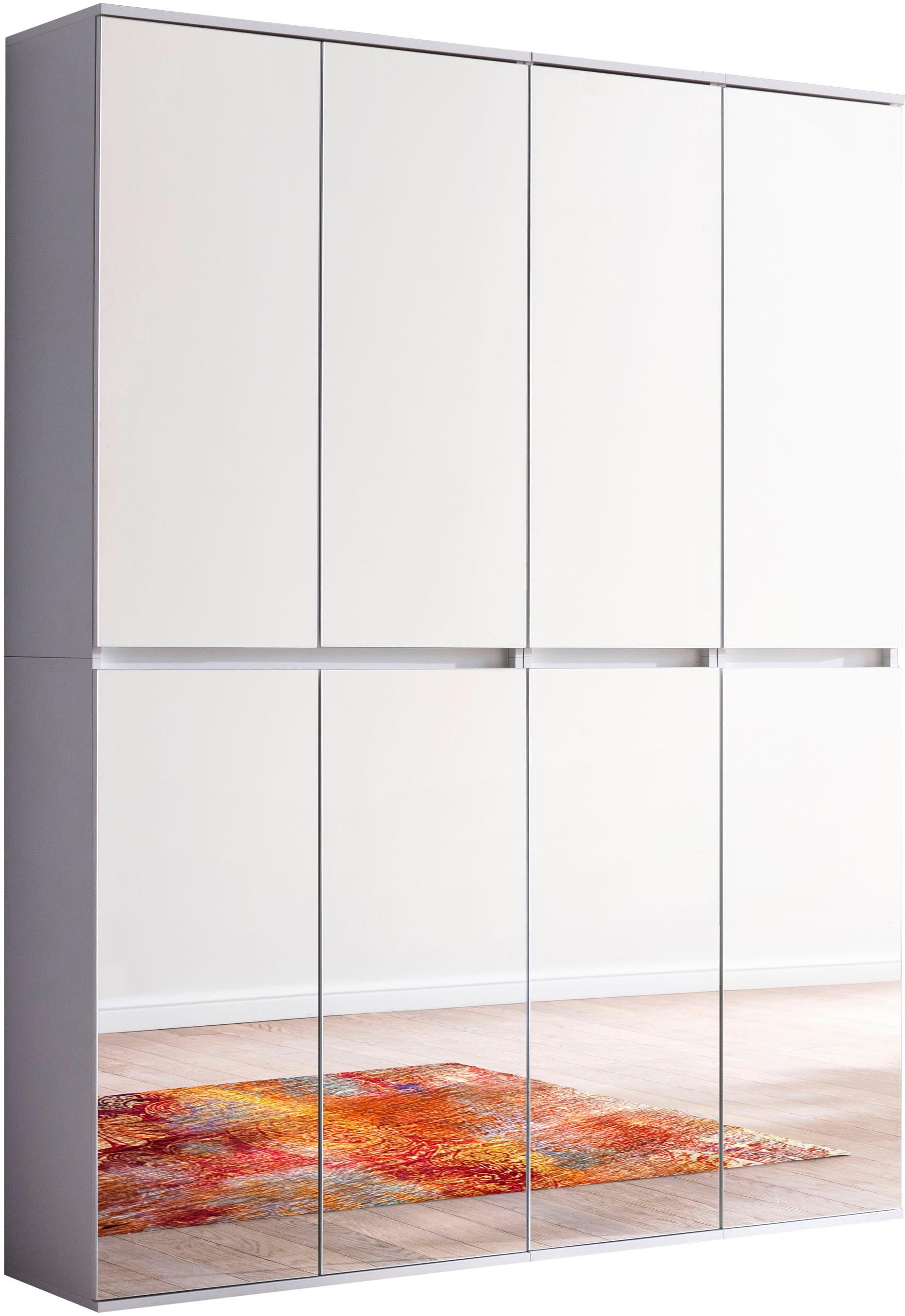 INOSIGN Garderoben-Set »Malcesine«, 2 Mehrzweckschränke mit Spiegelglasfronten - (B/T/H) 148/34/191 cm