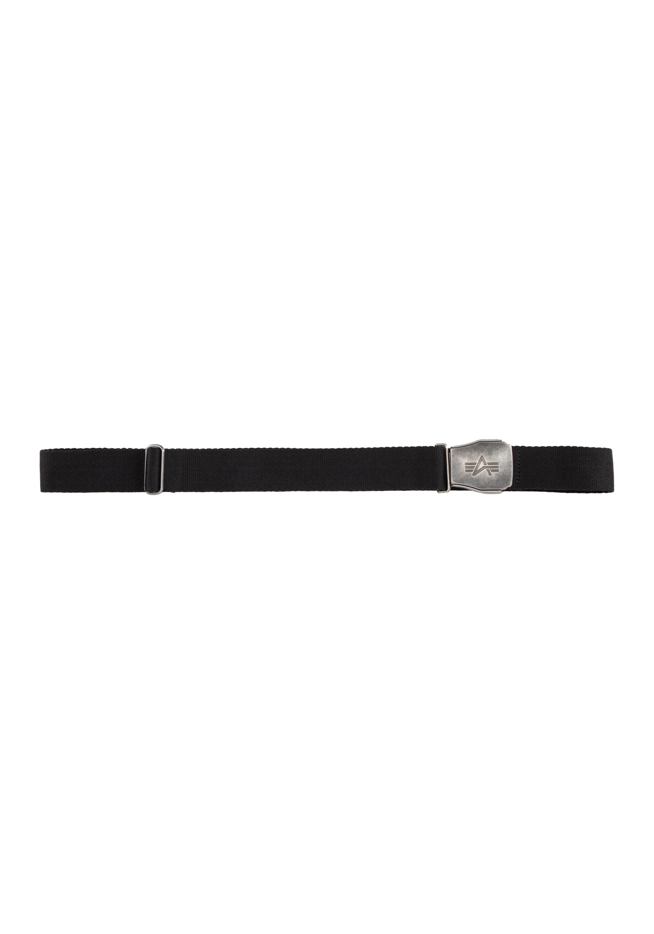 ALPHA INDUSTRIES Ledergürtel »Accessoires - Belts Buckle Belt« black