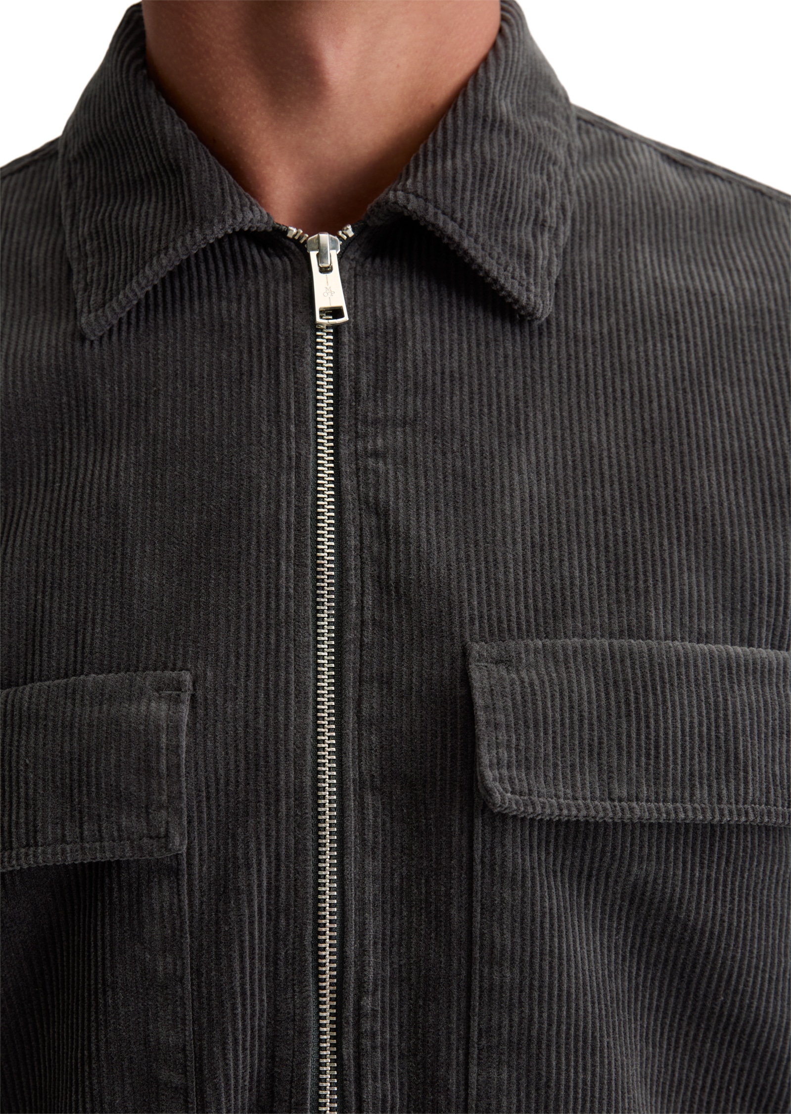 Marc O'Polo Hemdjacke, Reißverschluss, Brusttaschen, Lockerer Fit
