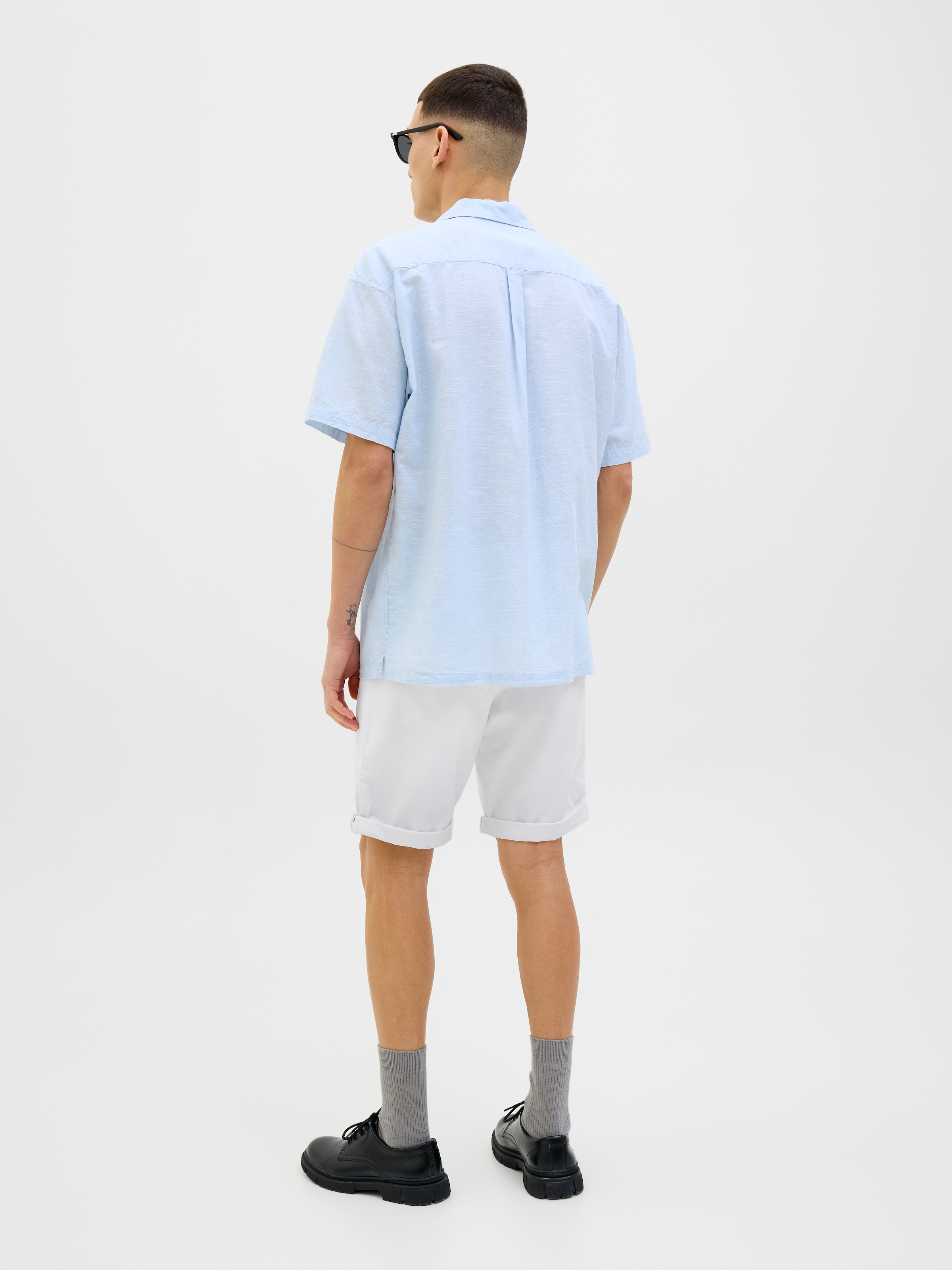 Jack & Jones Chinoshorts »JPSTBOWIE JJSHORTS S«, mit Aufschlag