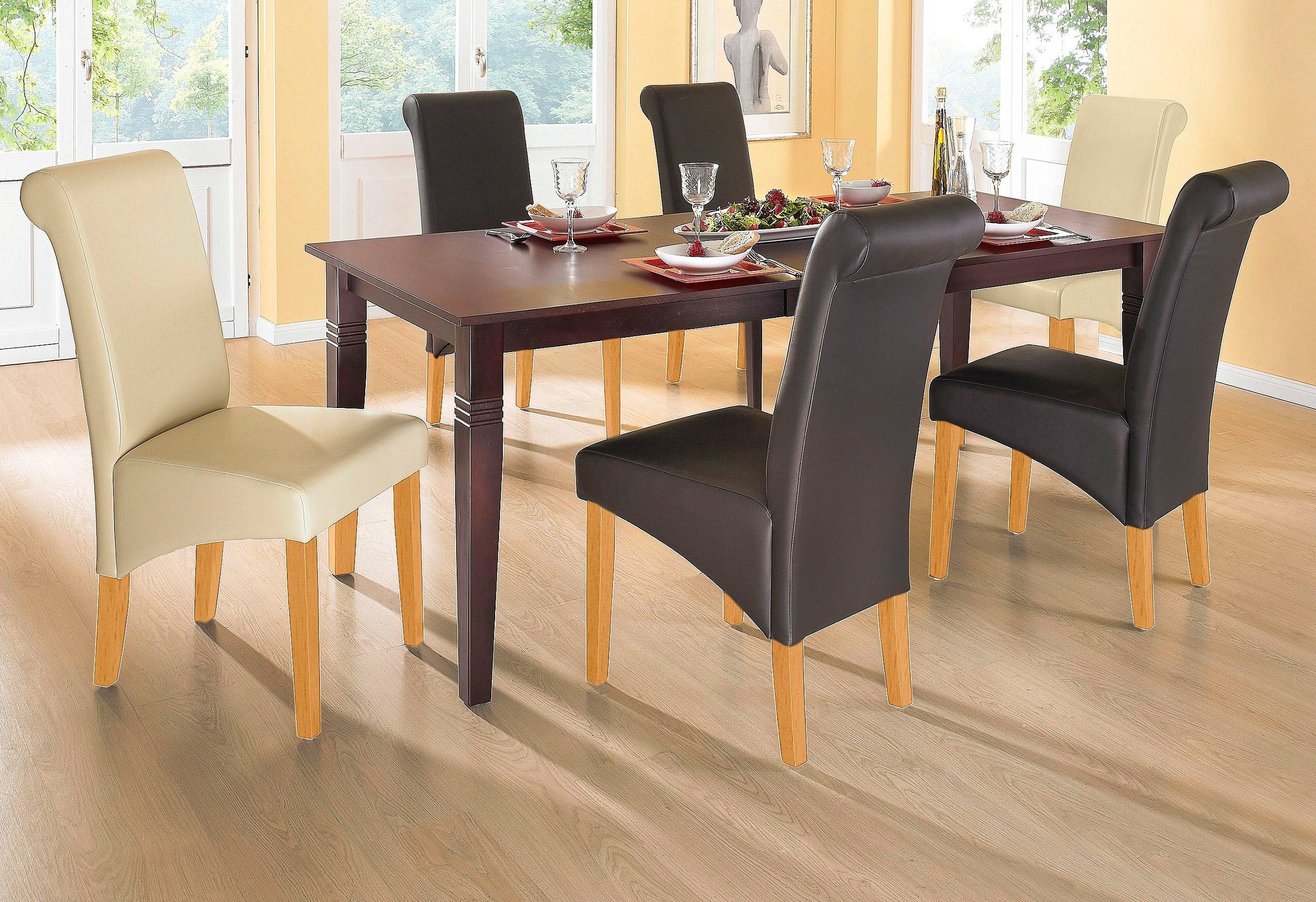 Home affaire Esszimmerstuhl »Rito«, (Set), 2 St., Kunstleder, im 2er, 4er oder 6er-Set