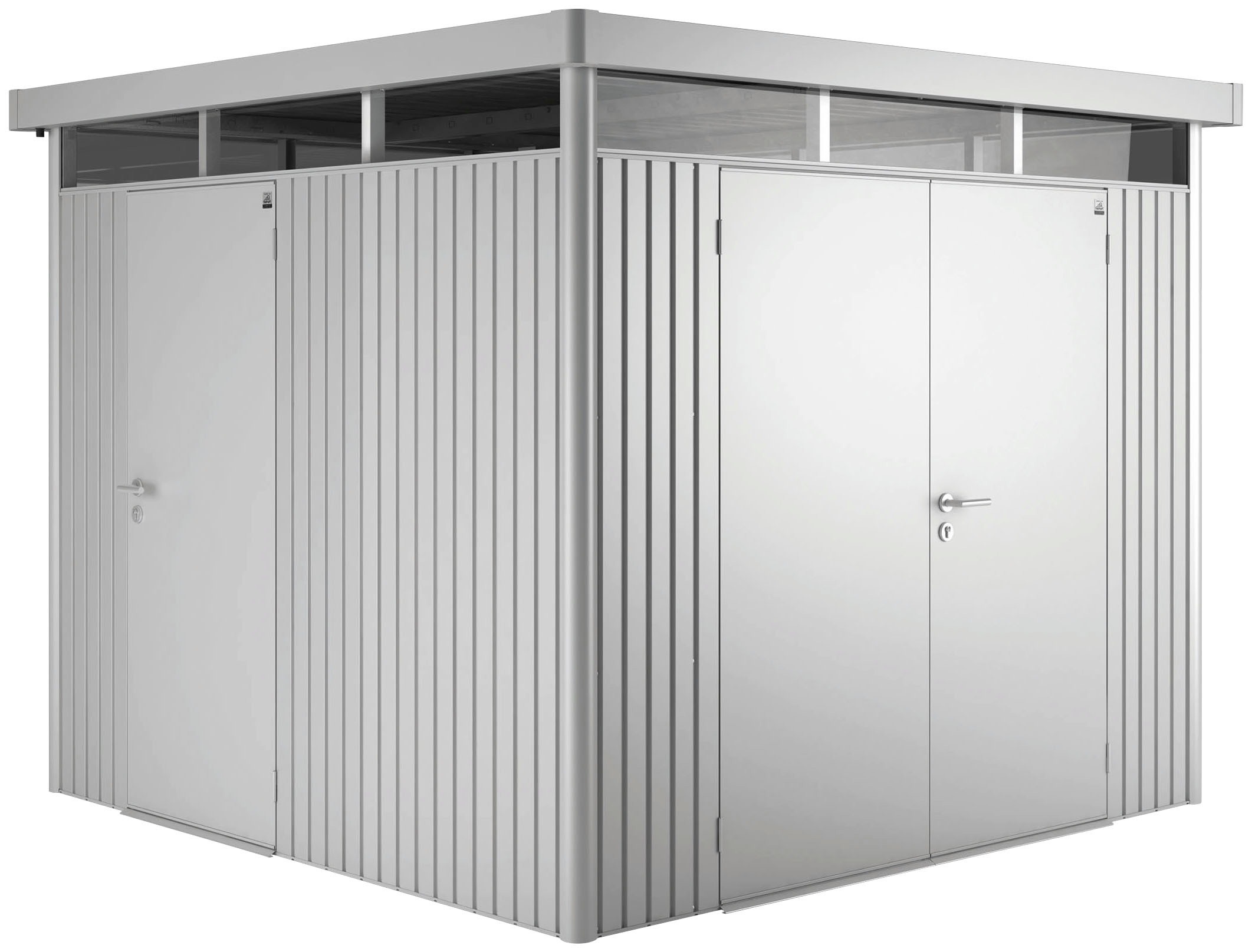 Biohort Gerätehaus »HighLine Gr. H2«, silber-metallic