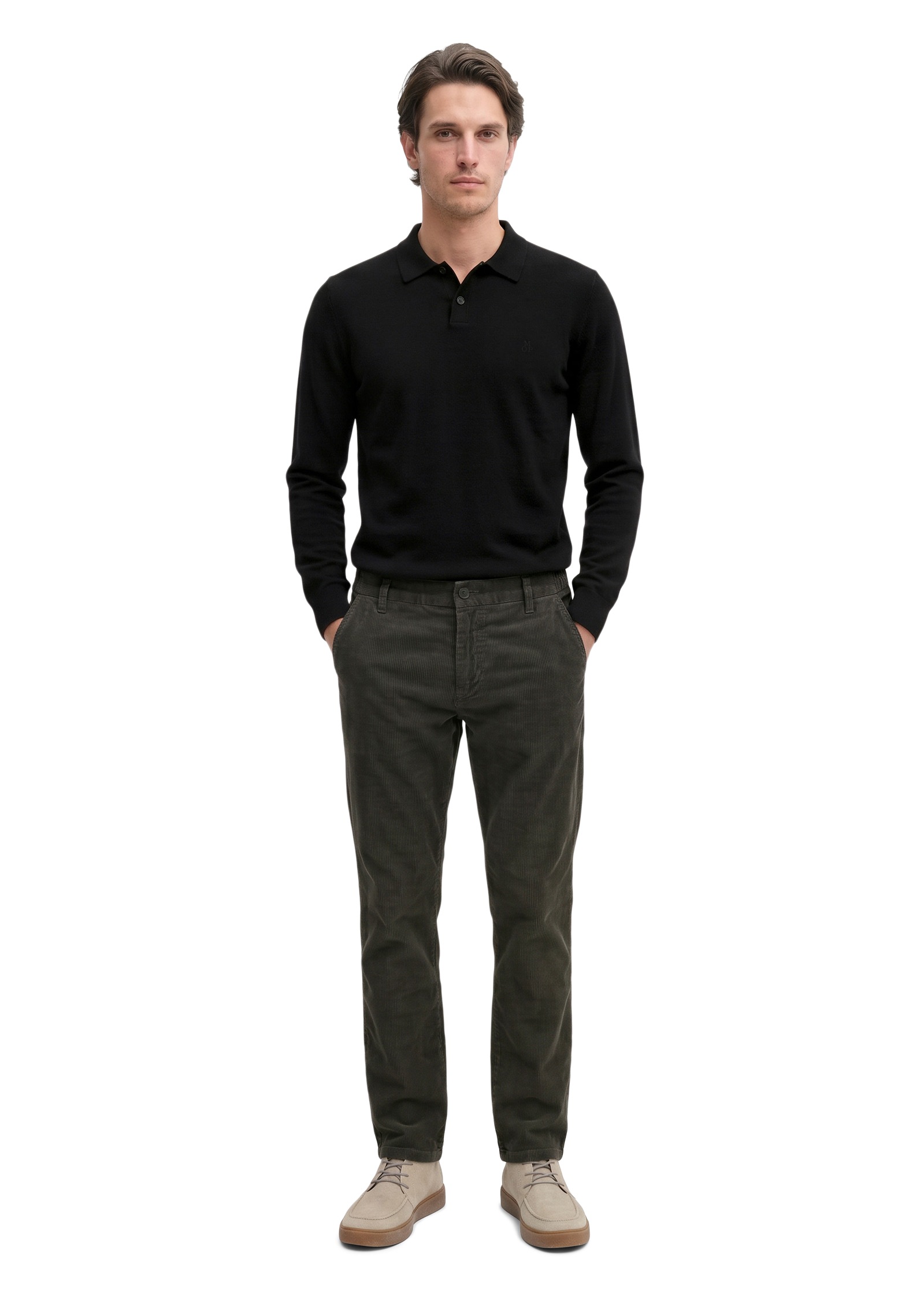 Marc O'Polo Cordhose »Model Mads Jogger regular mit Höhen-Tiefen-Effekt«  mit teilelastischem Bund