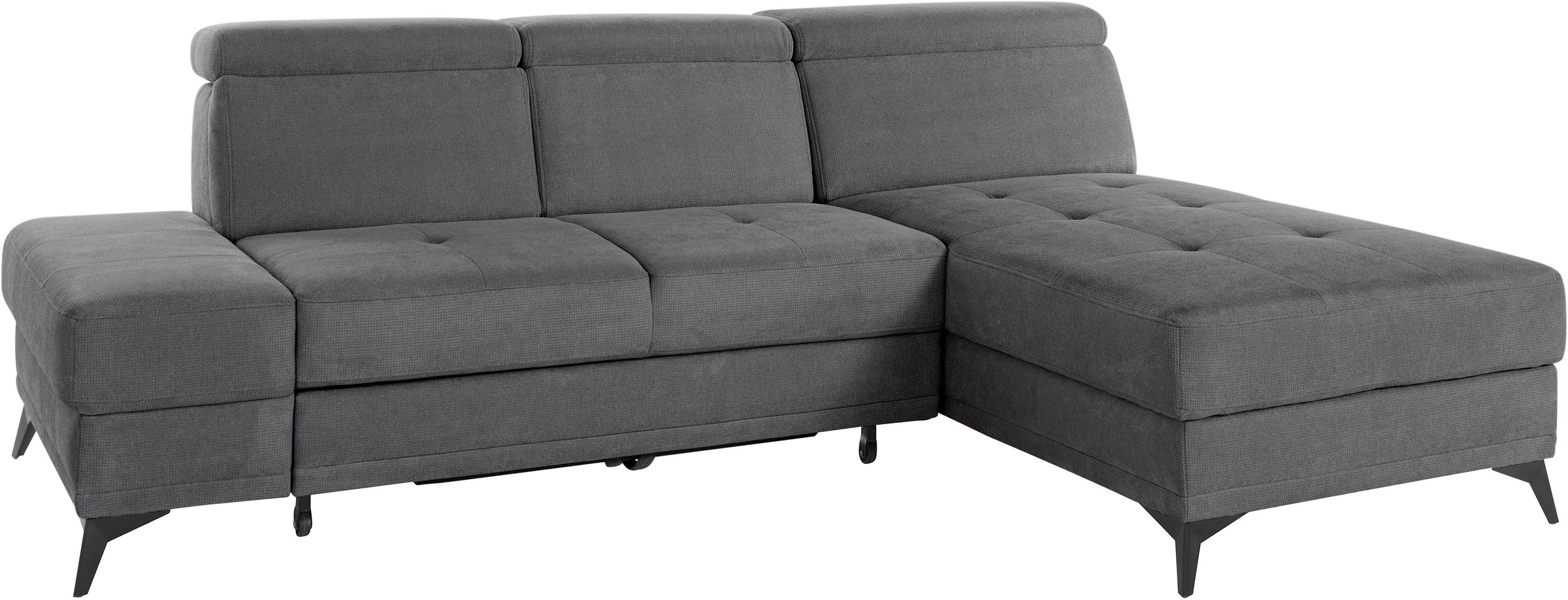 INOSIGN Ecksofa »Cardiz L-Form«, inkl.Kopfteilverstellung und Federkern wahlweise mit Bettfunktion