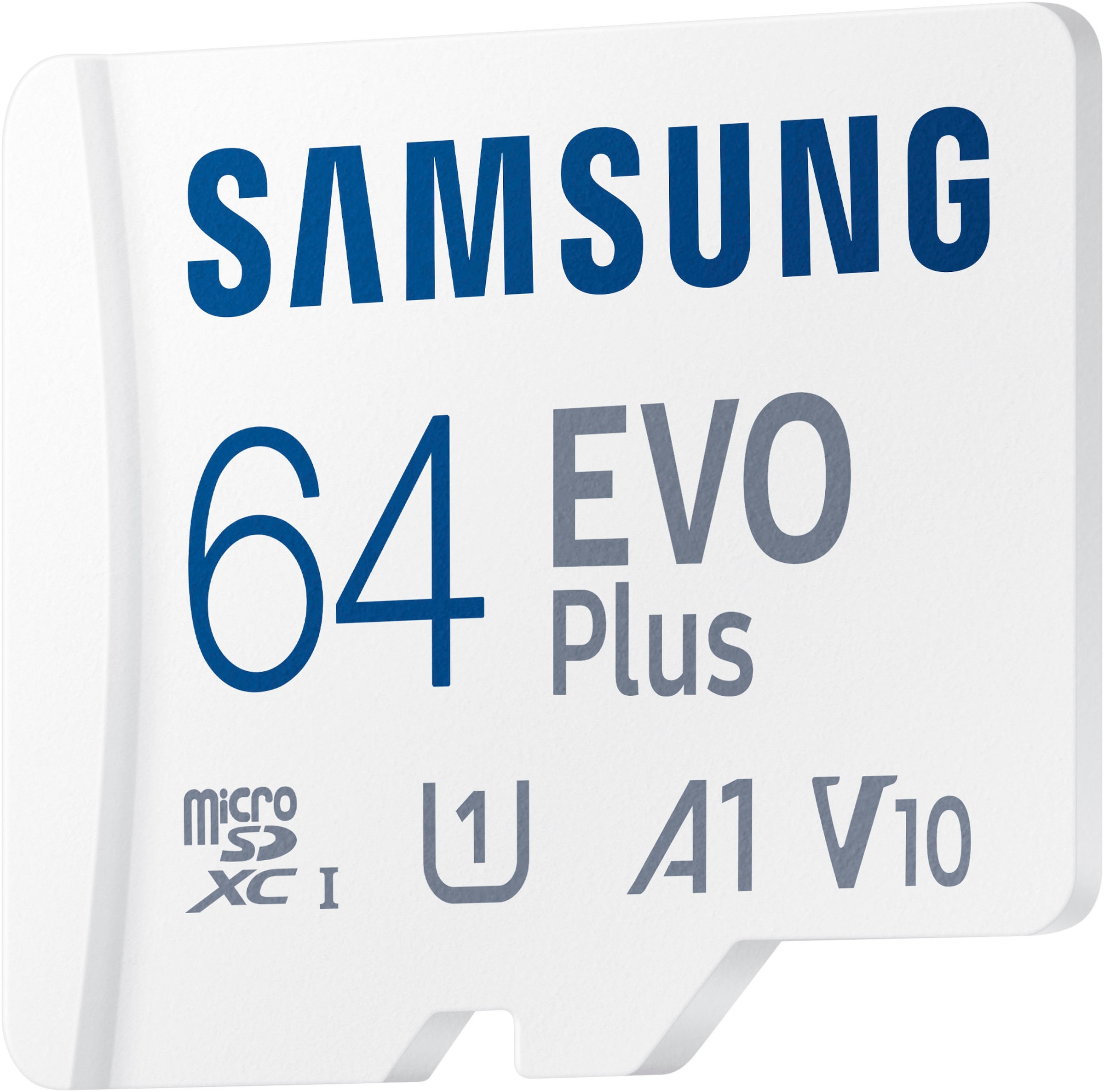 Samsung Speicherkarte »EVO Plus (2024) inkl. SD-Adapter« (64 GB Video Speed Class 30 (V30)/UHS Speed Class 3 (U3) 160 MB/s Lesegeschwindigkeit)
