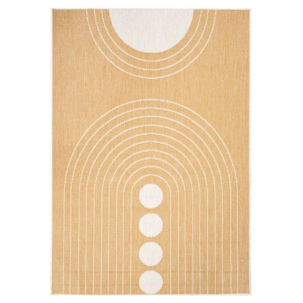 Carpet City Outdoorteppich »DUO RUG 5739«, rechteckig, 5 mm Höhe, Wendeteppich Wetterfest In- & Outdoor, Balkon, Terrasse, Wohnzimmer