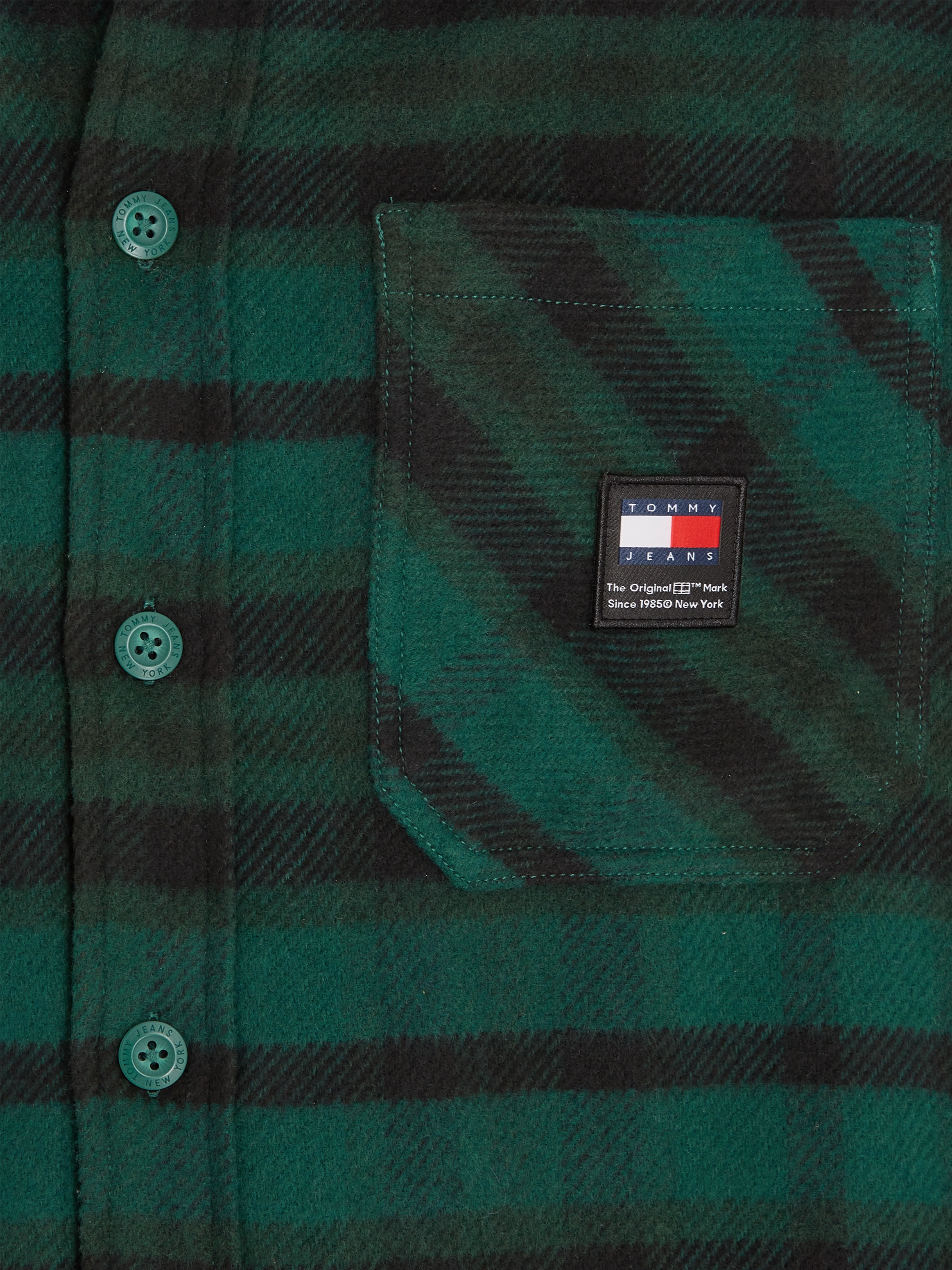 Tommy Jeans Fleecehemd »TJM FLEECE LINED CHECK SHIRT EXT«, mit Streifenmuster