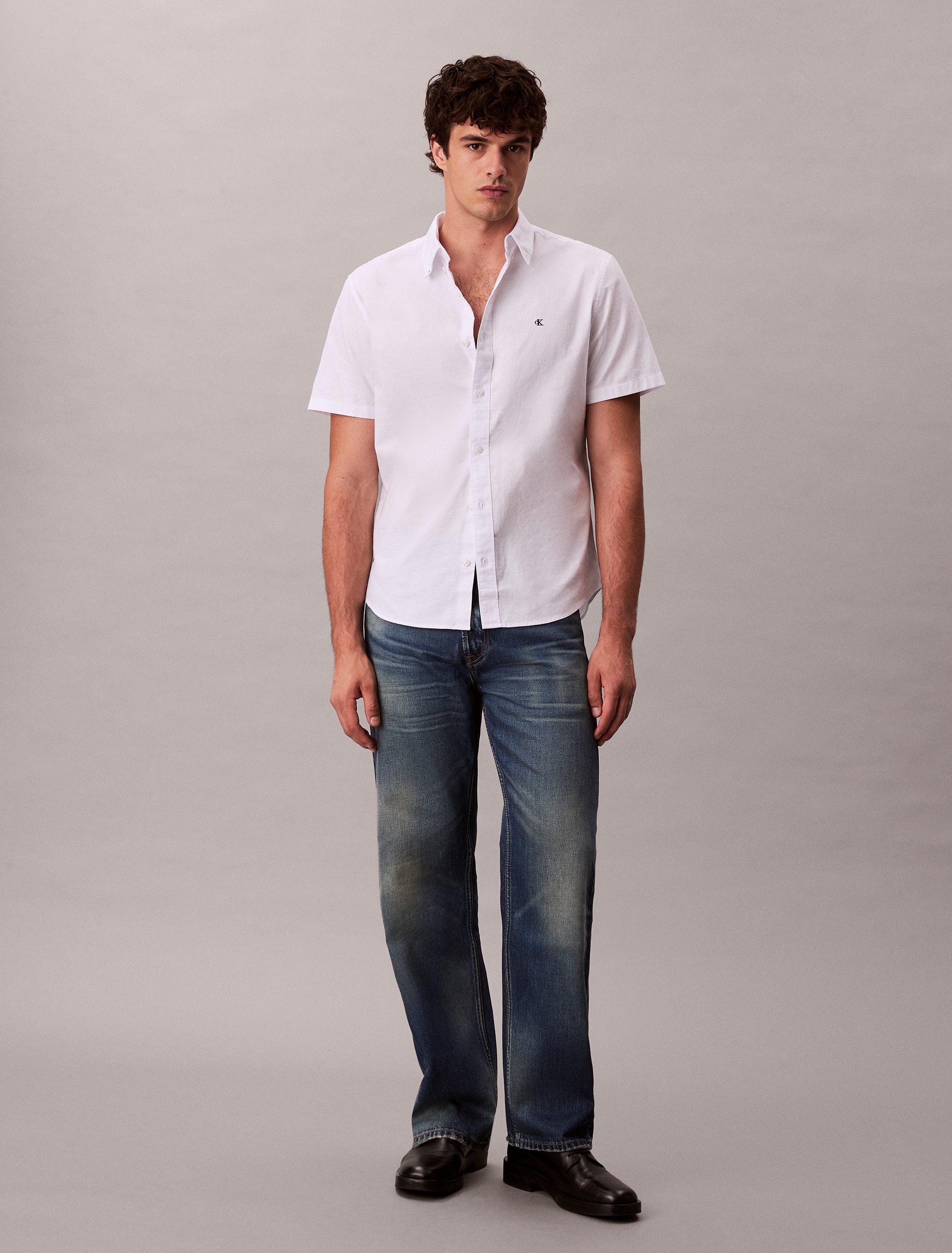 Calvin Klein Jeans Kurzarmhemd »CLASSIC OXFORD SHIRT« Regular fit mit Button-Down-Kragen