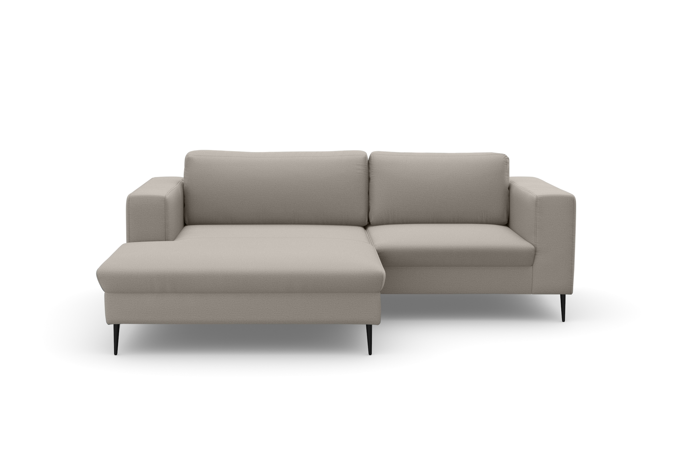 DOMO collection Ecksofa »Modica kompakt und elegant, Breite 244, L-Form«, moderne Optik mit extrabreiter Recamiere, auch in Cord