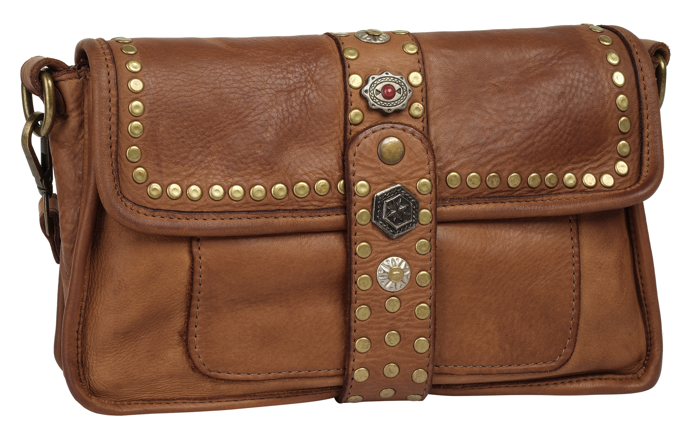 Samantha Look Henkeltasche, echt Leder, Made in Italy