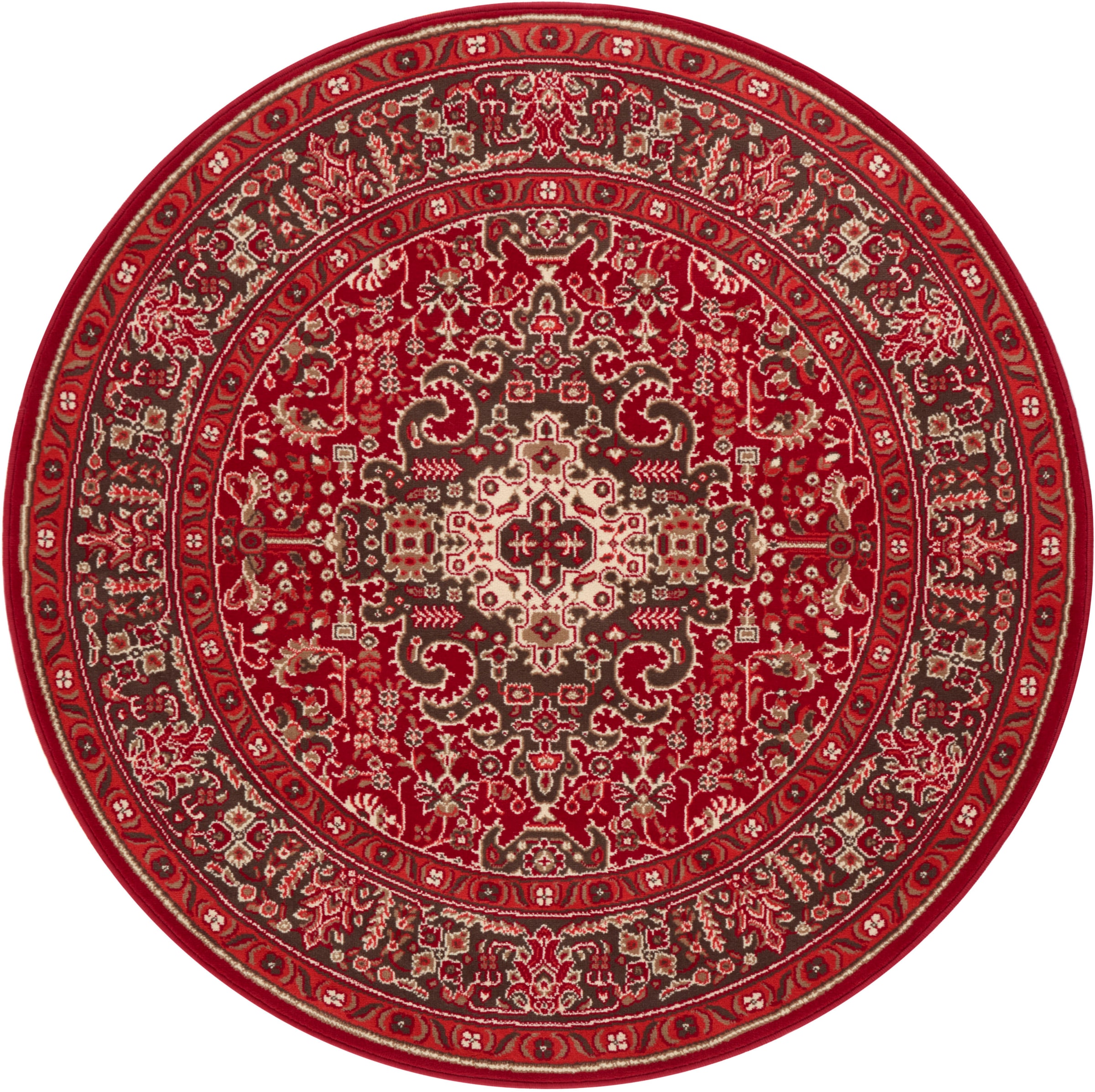 NOURISTAN Teppich »Skazar Isfahan«, rund, 9 mm Höhe, Kurzflor, Orient, Teppich, Vintage, Esszimmer, Wohnzimmer, Flur