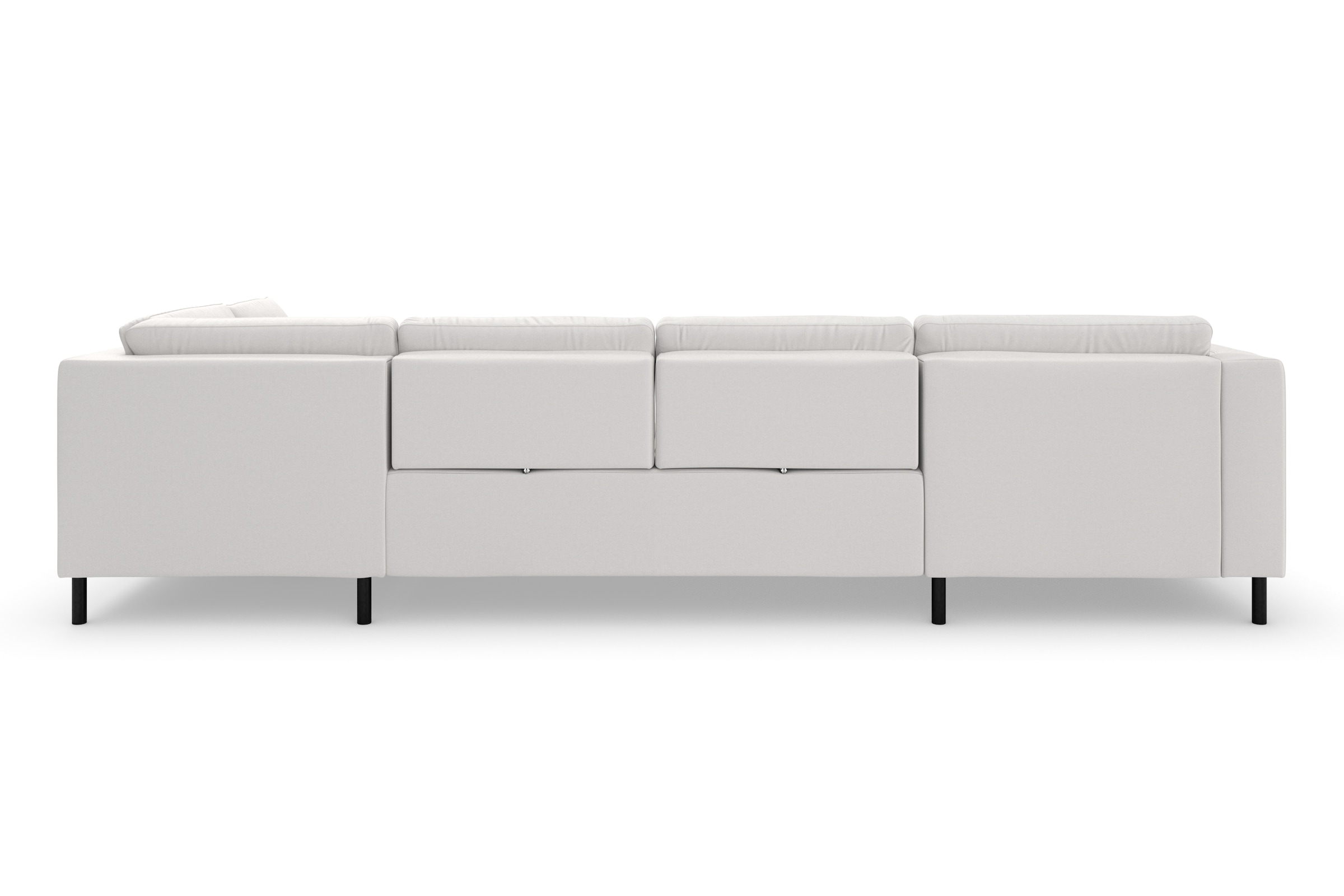 sit&more Wohnlandschaft »Olsen U-Form«, inklusive Sitztiefenverstellung, wahlweise mit Bettfunktion, 15cm hoch