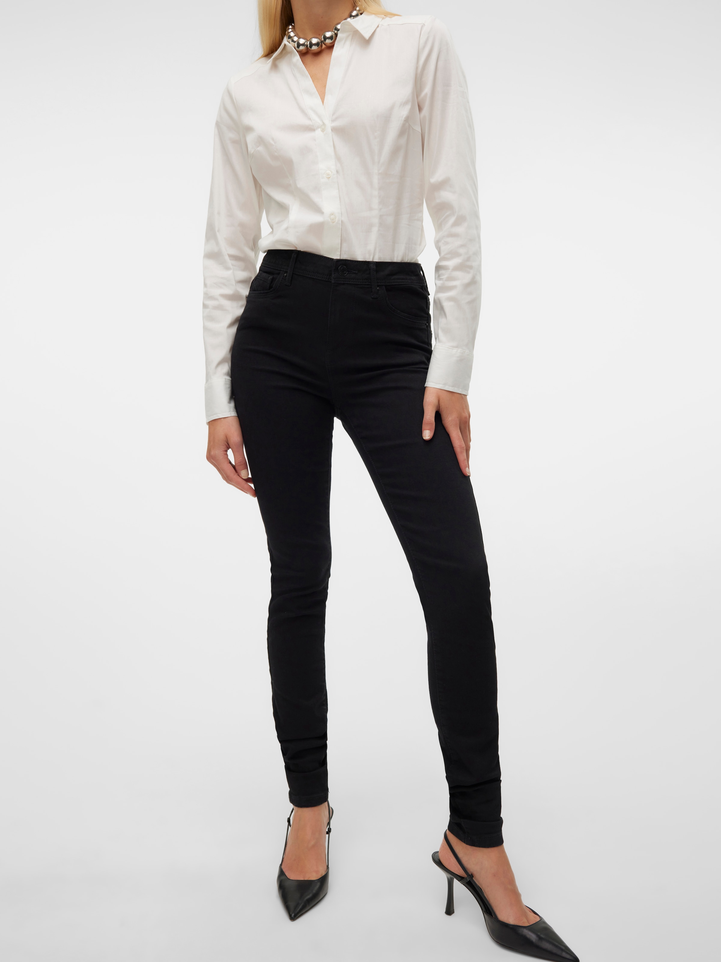 Vero Moda Skinny-fit-Jeans »VMTATIANA MR S PIPING JEANS«